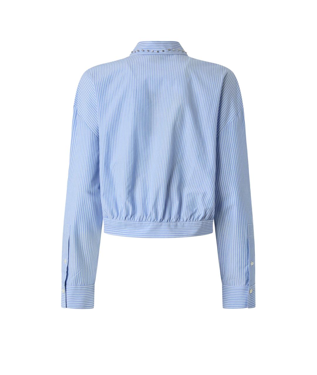 PINKO Голубая хлопковая рубашка, фото 2