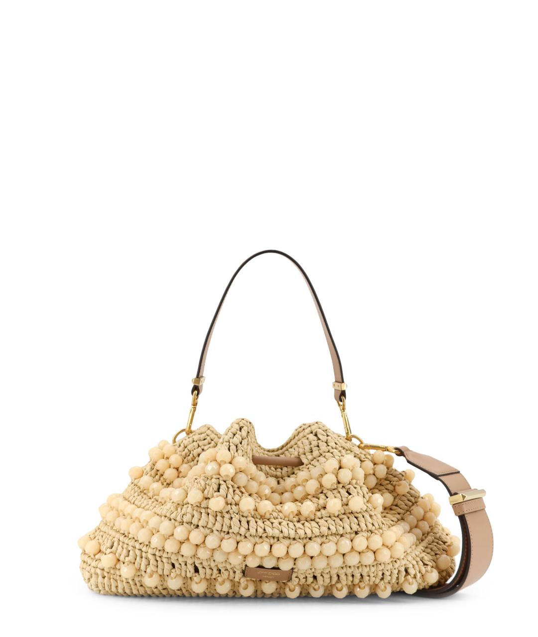 JIMMY CHOO Бежевая сумка через плечо, фото 2