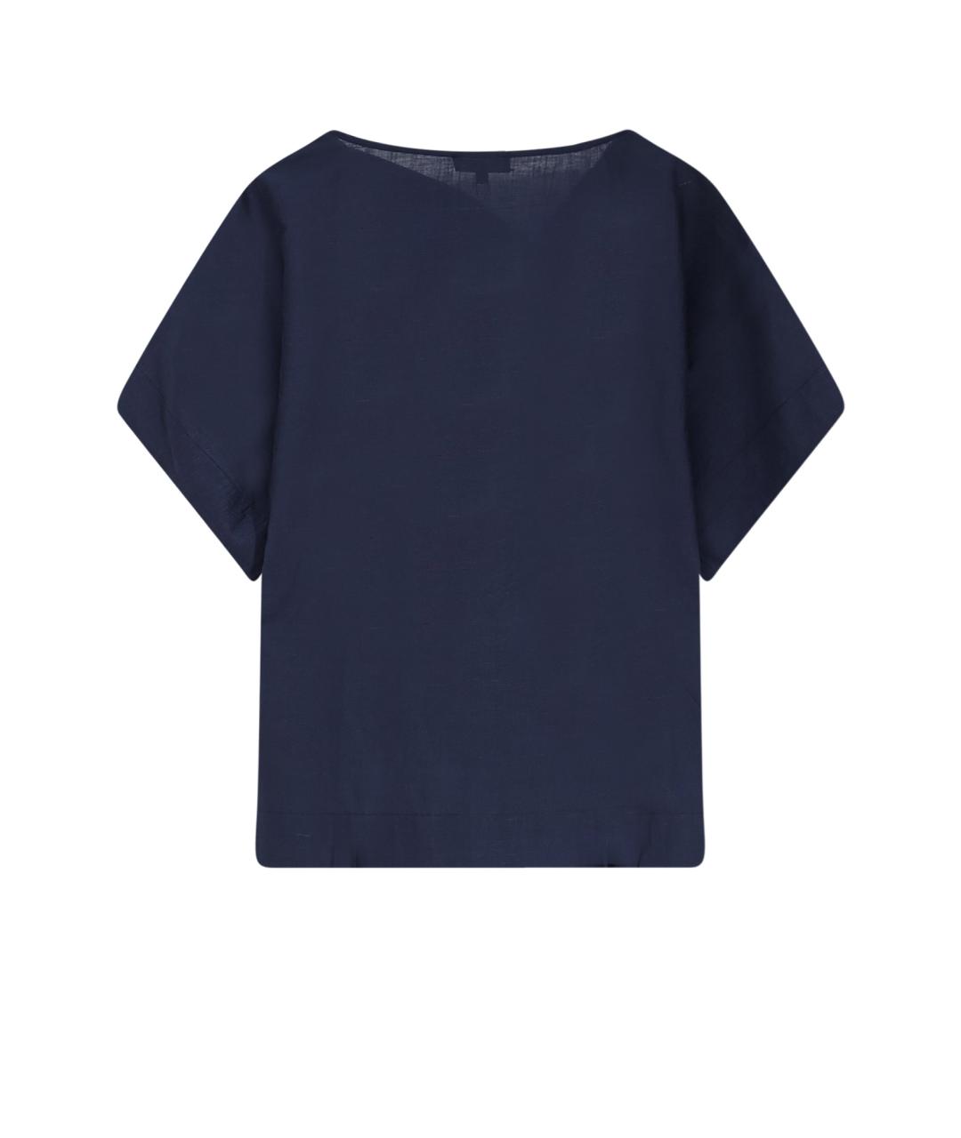 SOEUR Синяя льняная футболка, фото 2