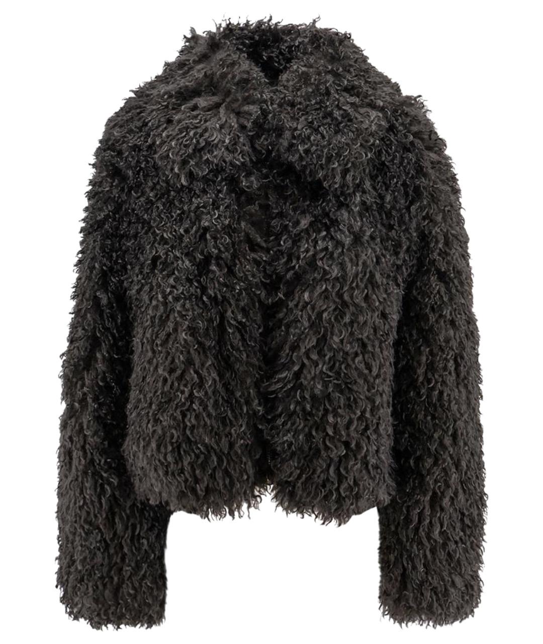 STAND STUDIO Серая полиэстеровая шуба, фото 1