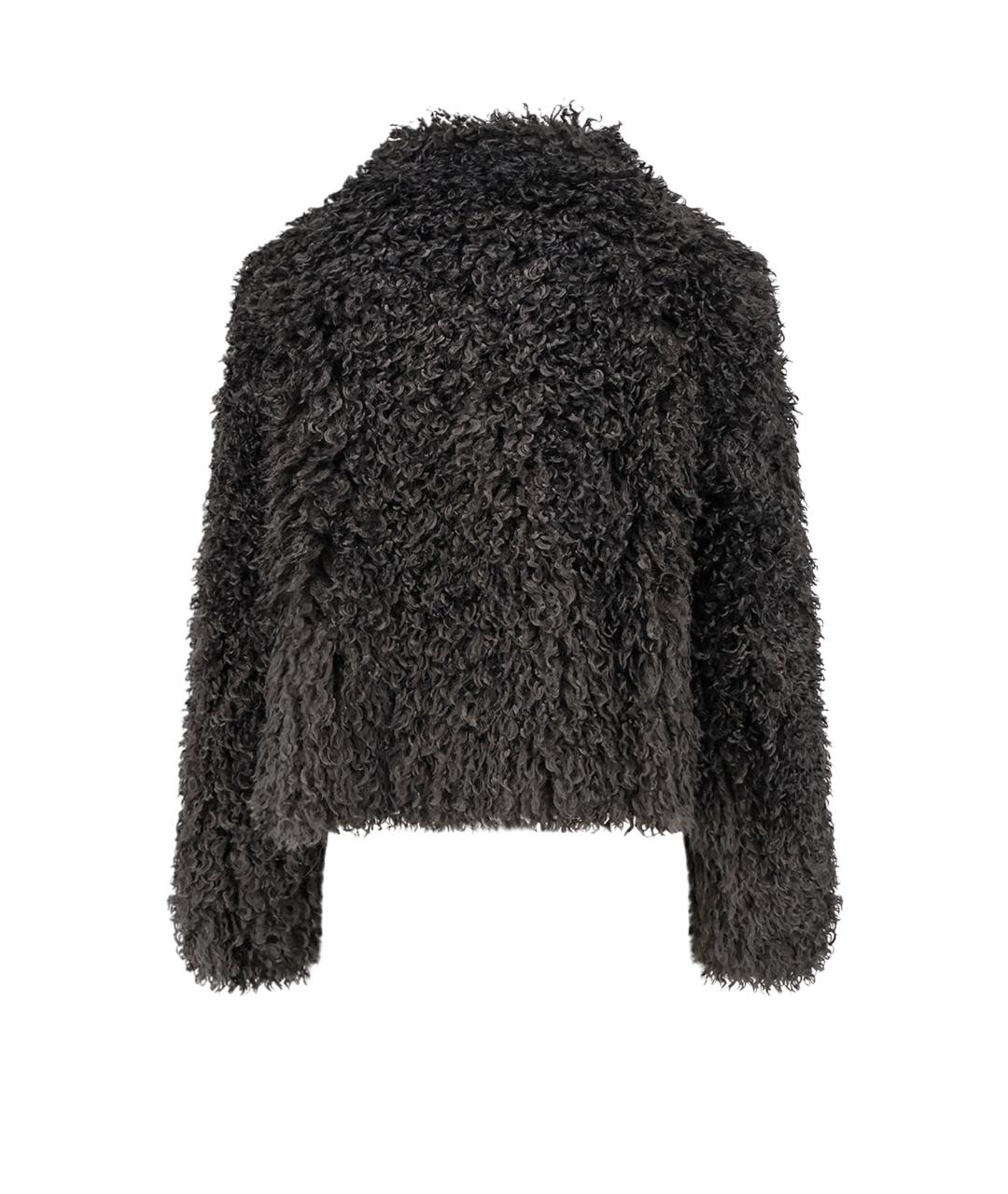 STAND STUDIO Серая полиэстеровая шуба, фото 2