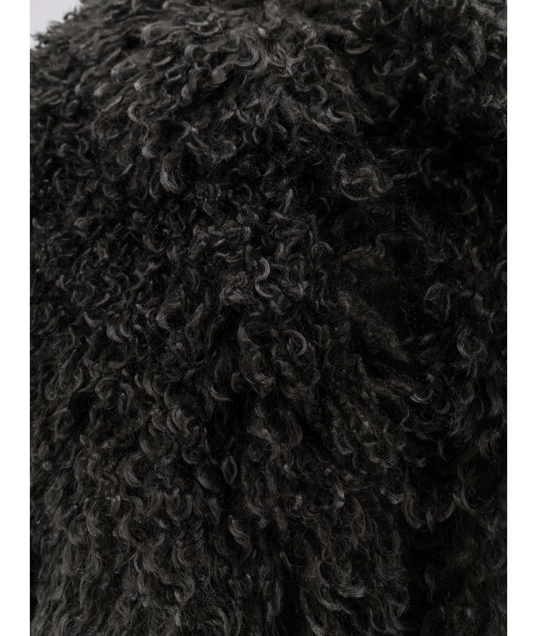 STAND STUDIO Серая полиэстеровая шуба, фото 3