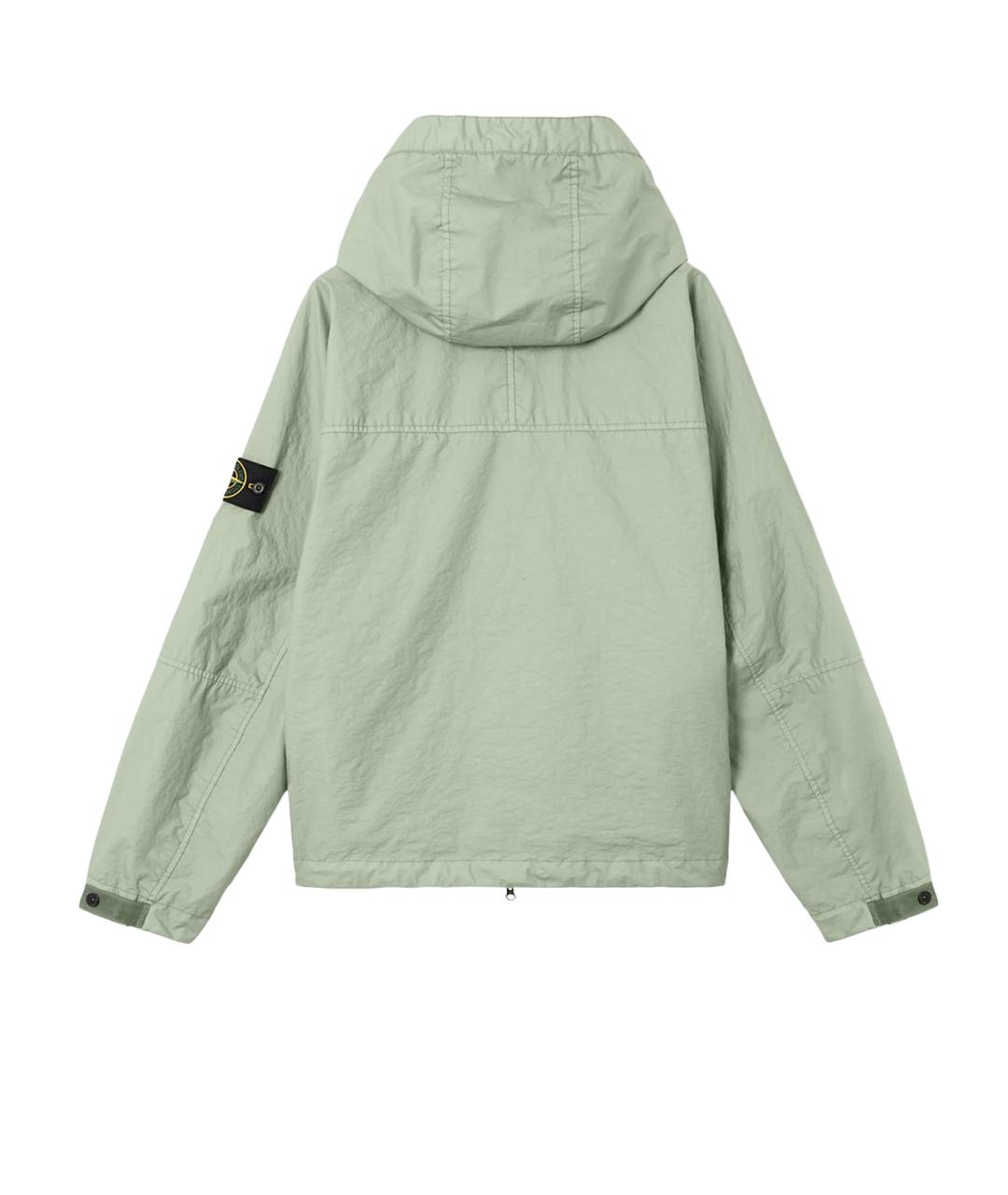 STONE ISLAND Зеленая полиамидовая куртка, фото 2