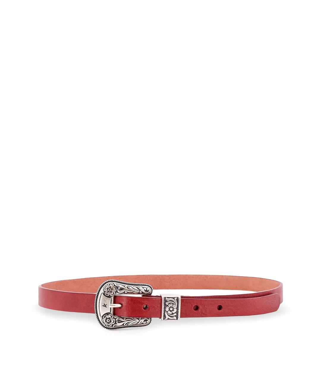 GOLDEN GOOSE DELUXE BRAND Красный кожаный ремень, фото 1