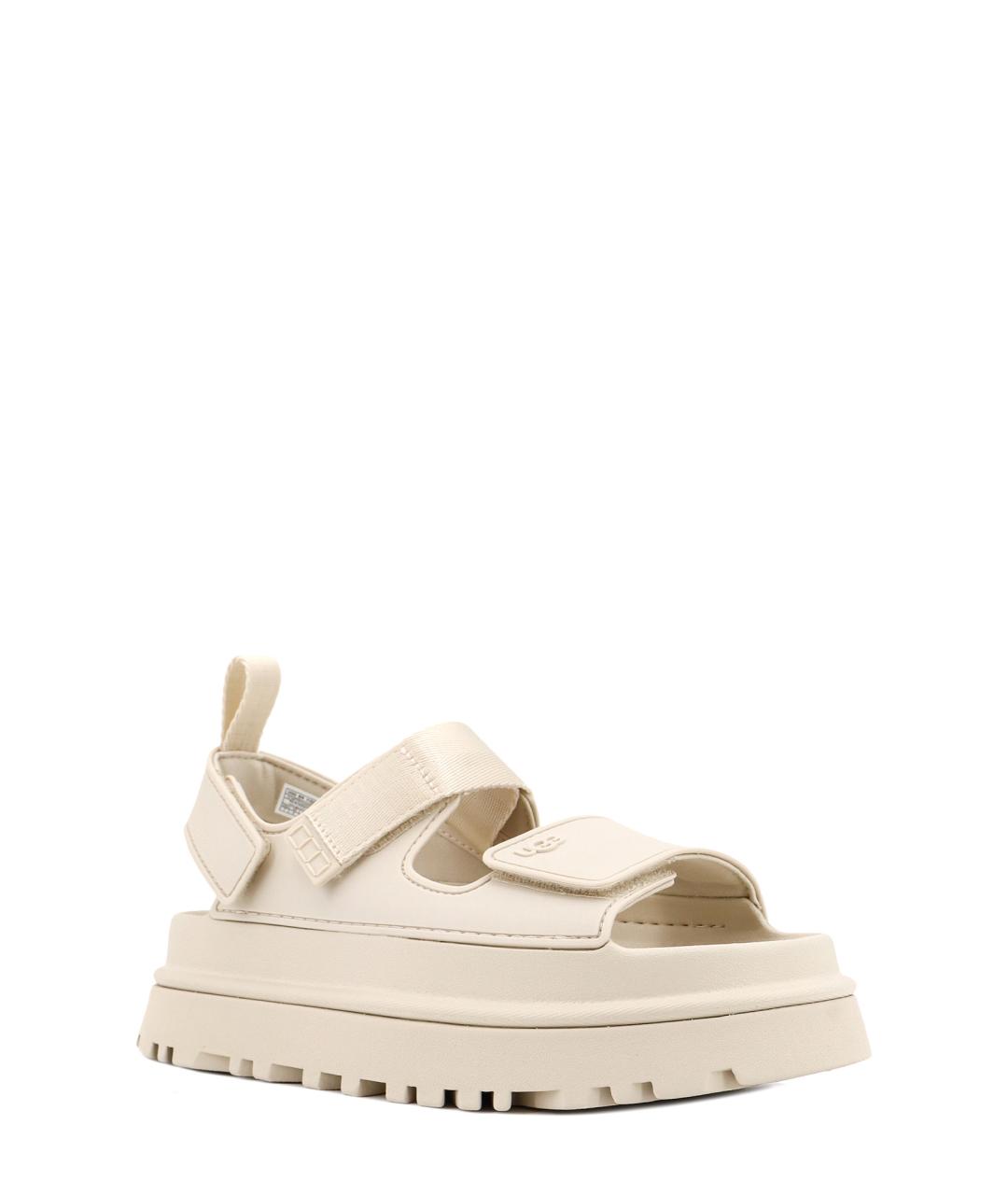 UGG AUSTRALIA Бежевые резиновые сандалии, фото 2