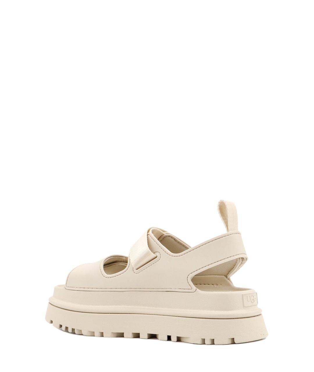 UGG AUSTRALIA Бежевые резиновые сандалии, фото 3