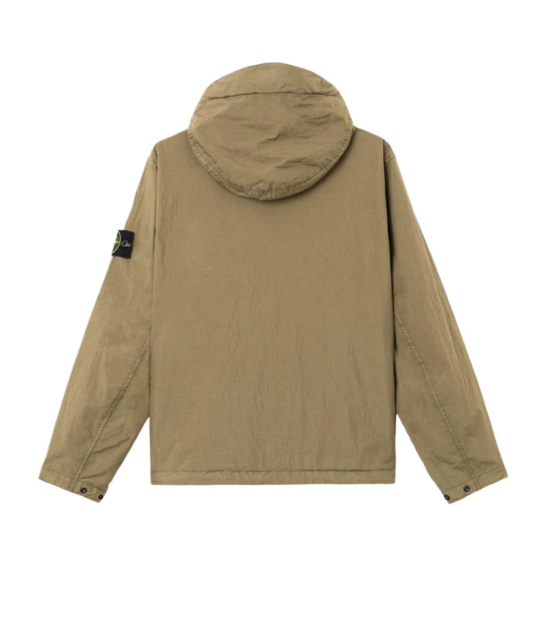 STONE ISLAND Хаки полиамидовая куртка, фото 2