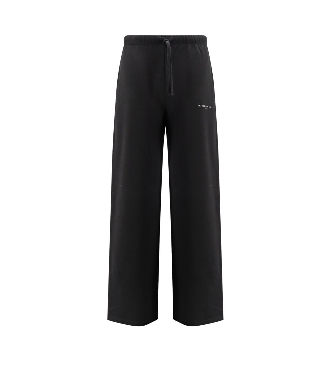 IH NOM UH NIT Черные хлопковые повседневные брюки, фото 4