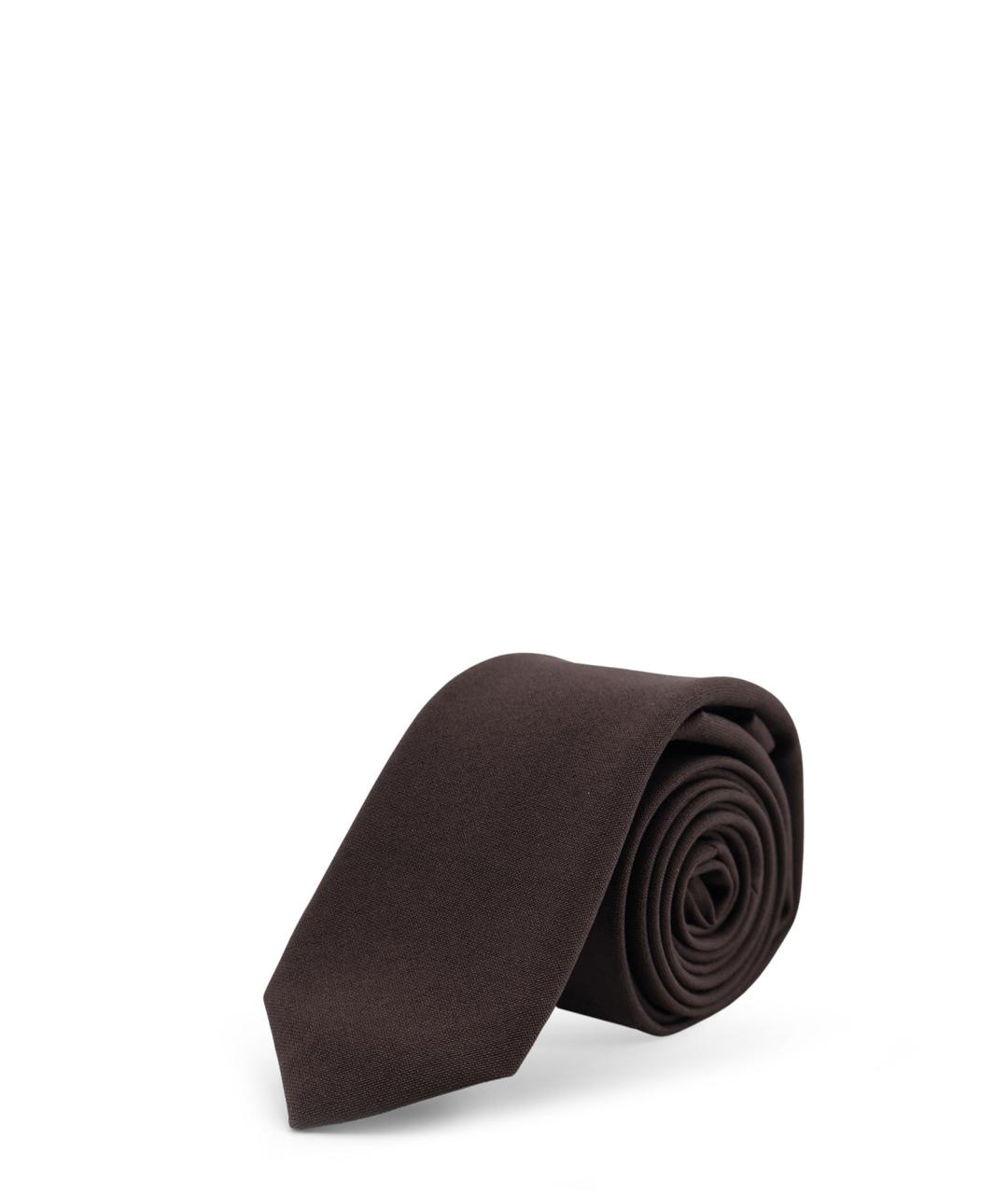 GUCCI Коричневый галстук, фото 2