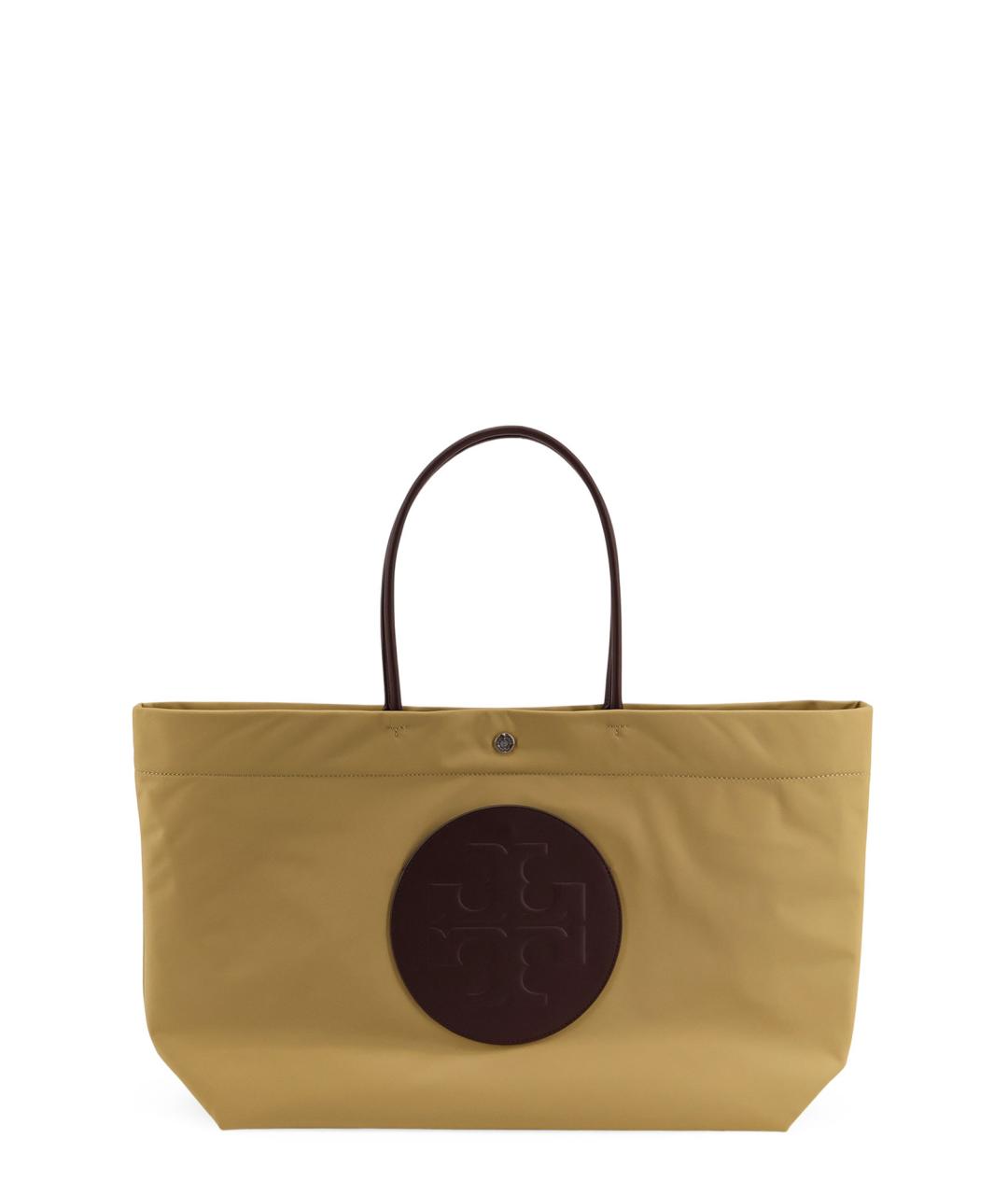 TORY BURCH Бежевая синтетическая сумка тоут, фото 1