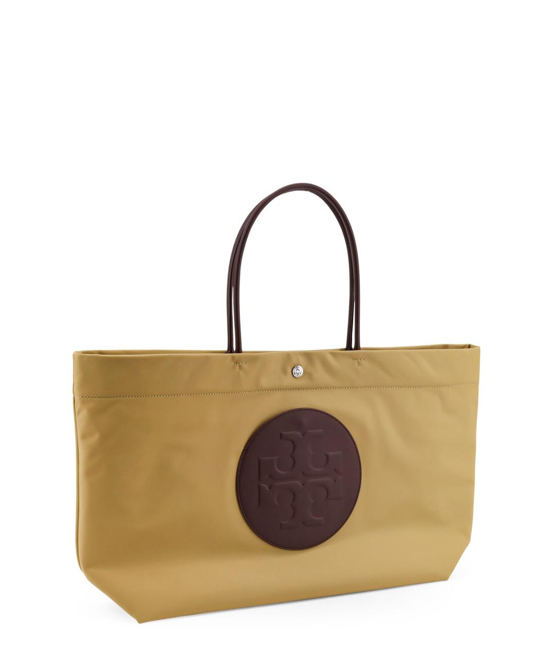 TORY BURCH Бежевая синтетическая сумка тоут, фото 3