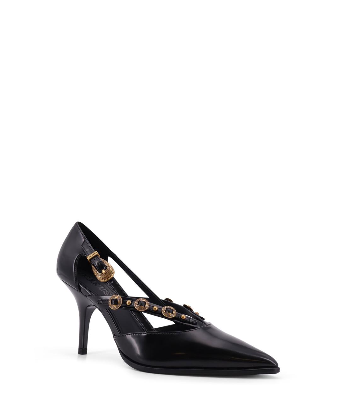 PINKO Черные кожаные туфли, фото 2