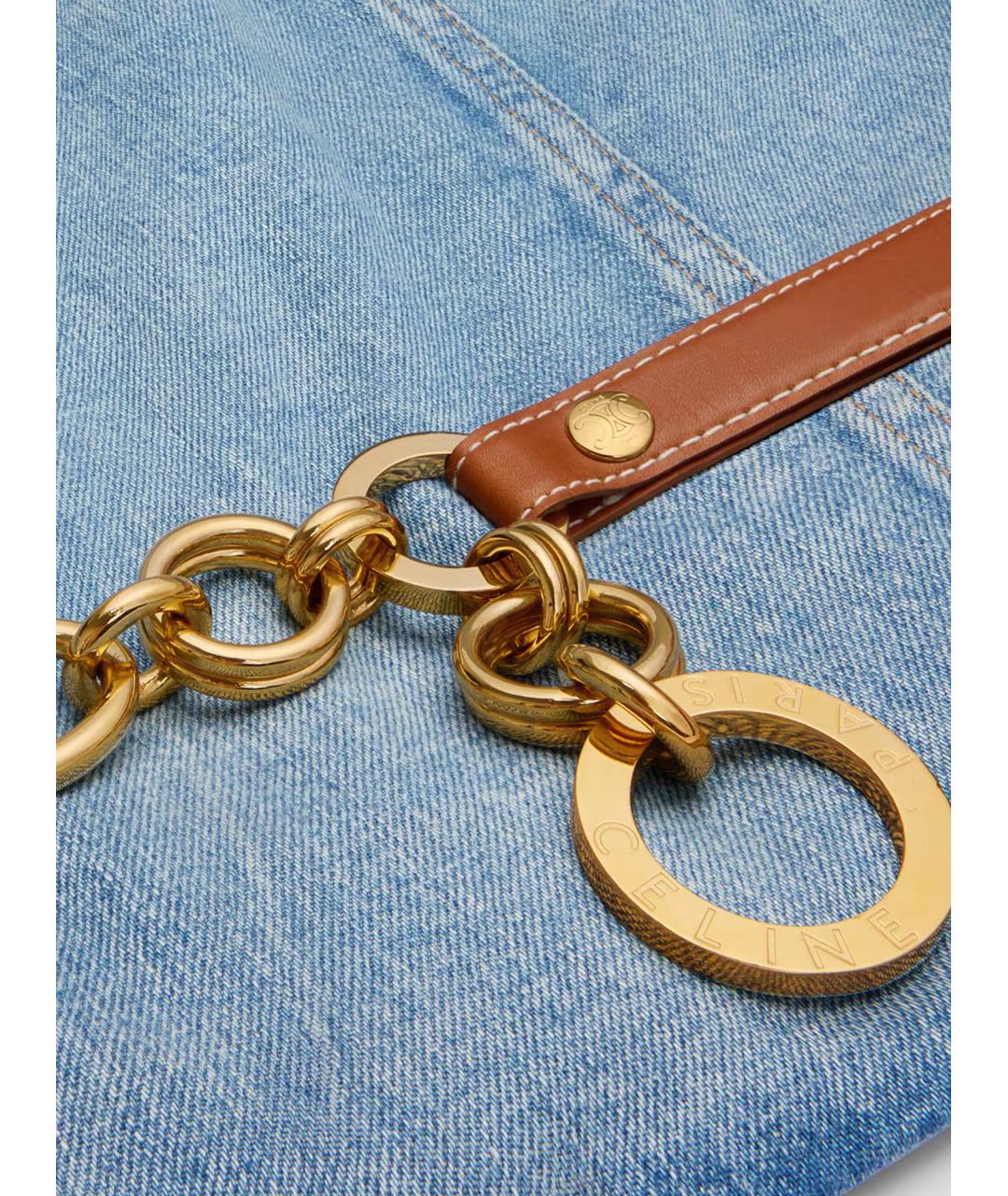 CELINE Голубая хлопковая куртка, фото 3