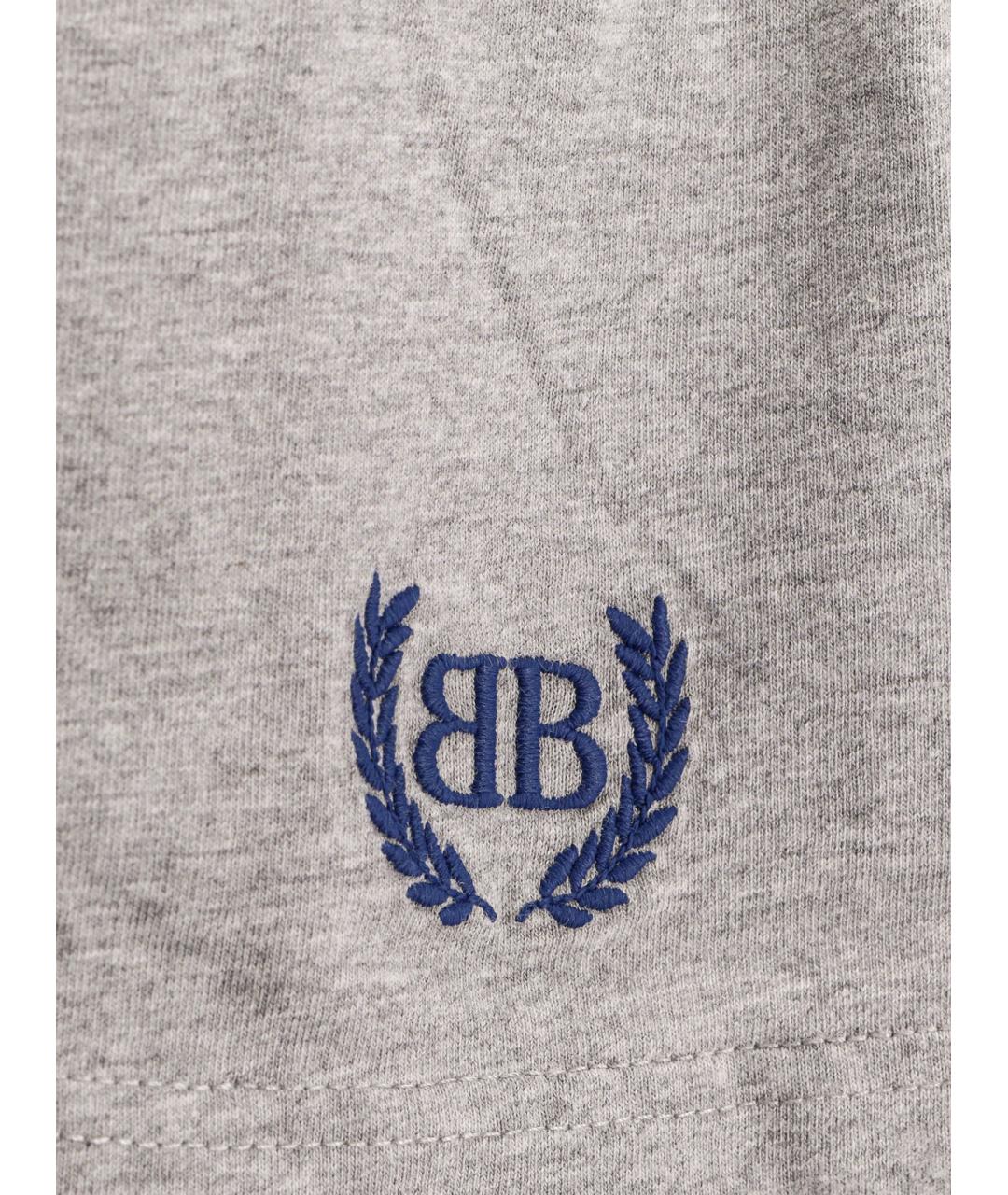 BALENCIAGA Серая хлопковая юбка мини, фото 3