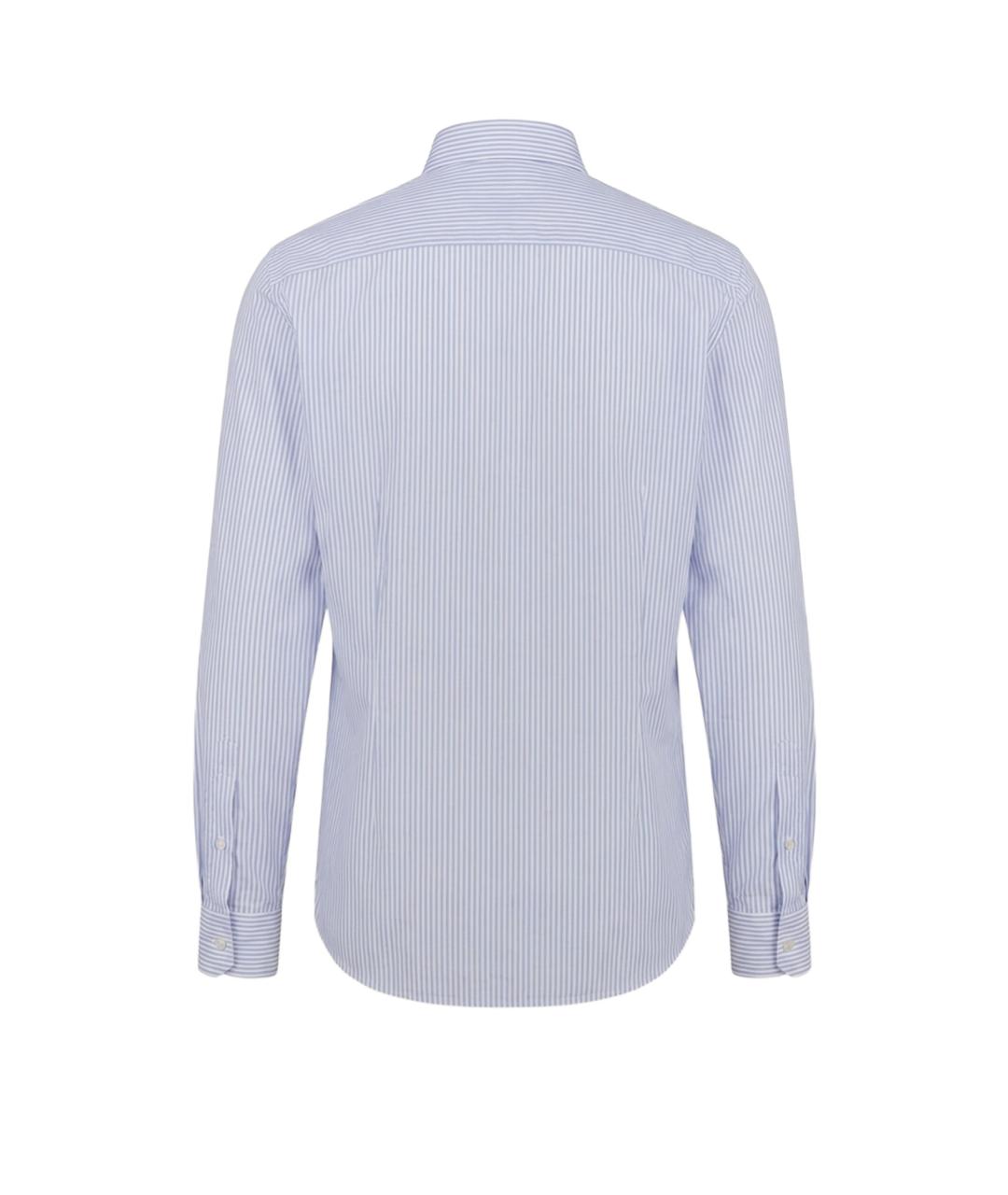 CHRISTIAN DIOR Голубая хлопковая классическая рубашка, фото 2