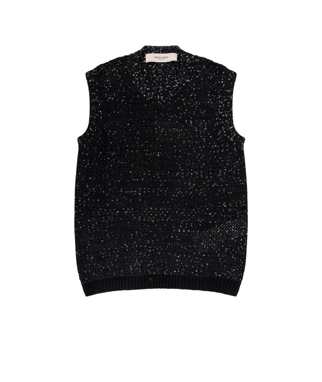 GOLDEN GOOSE DELUXE BRAND Черная полиамидовая жилетка, фото 1