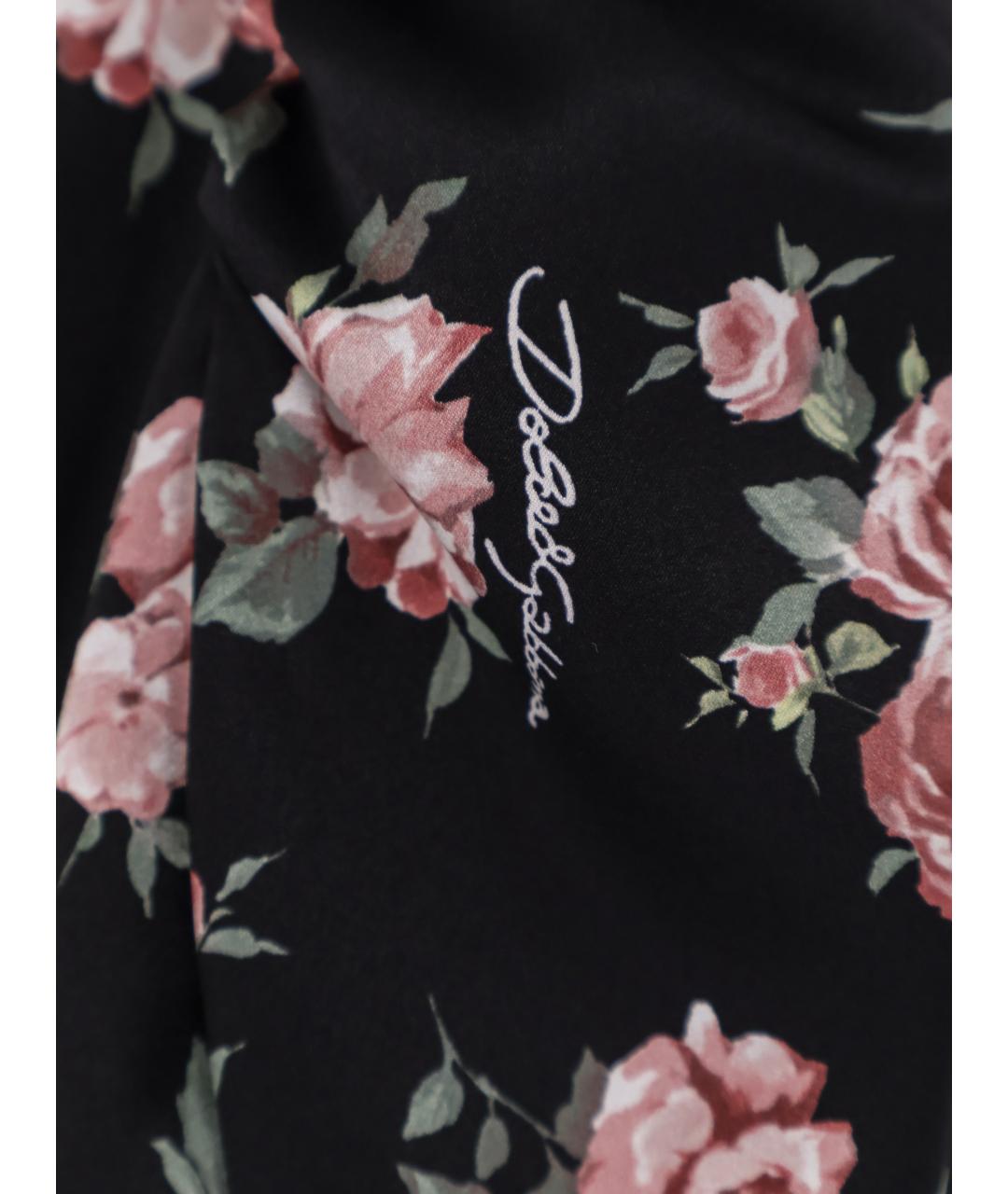 DOLCE&GABBANA Мульти шелковое повседневное платье, фото 3