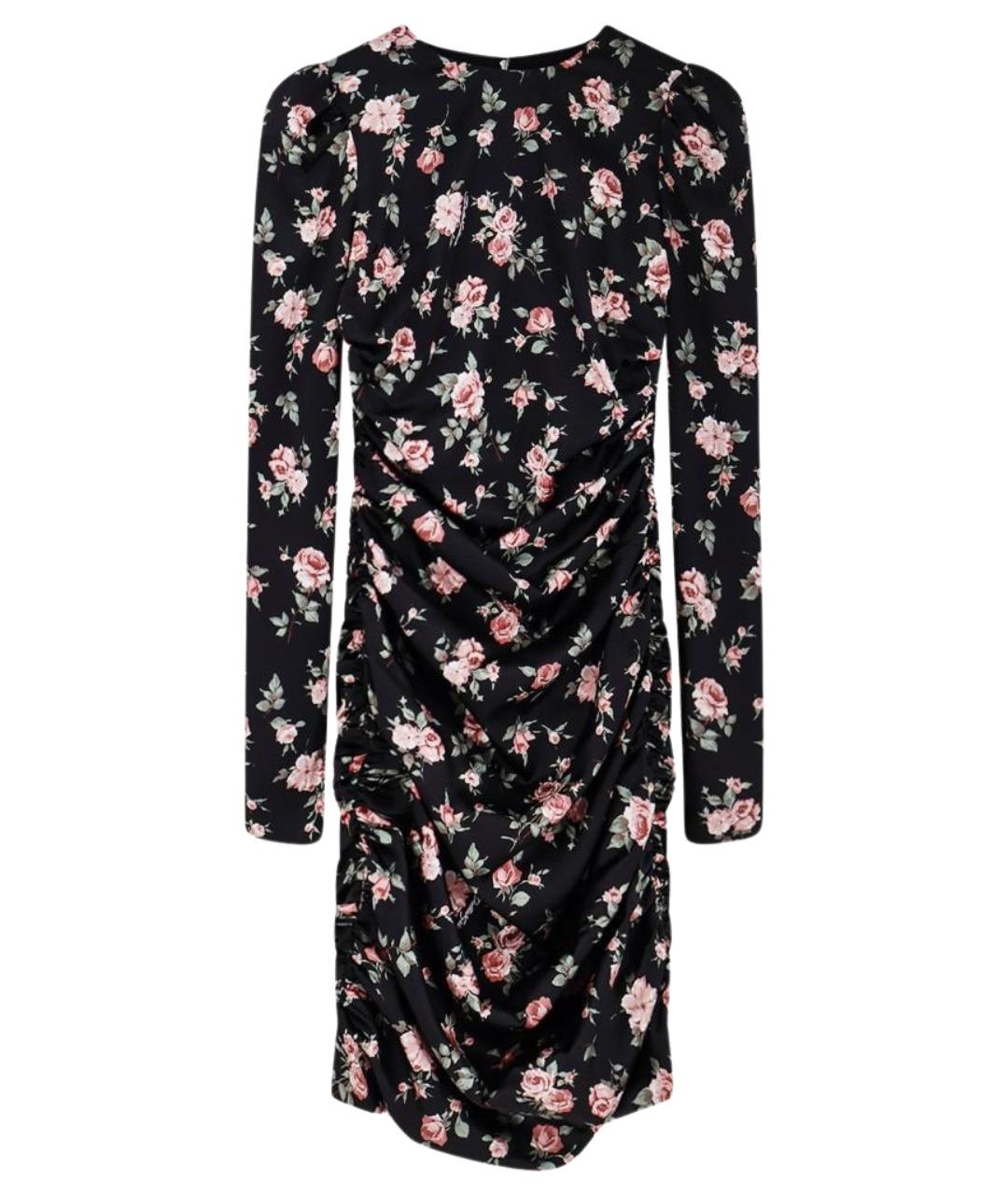 DOLCE&GABBANA Мульти шелковое повседневное платье, фото 1