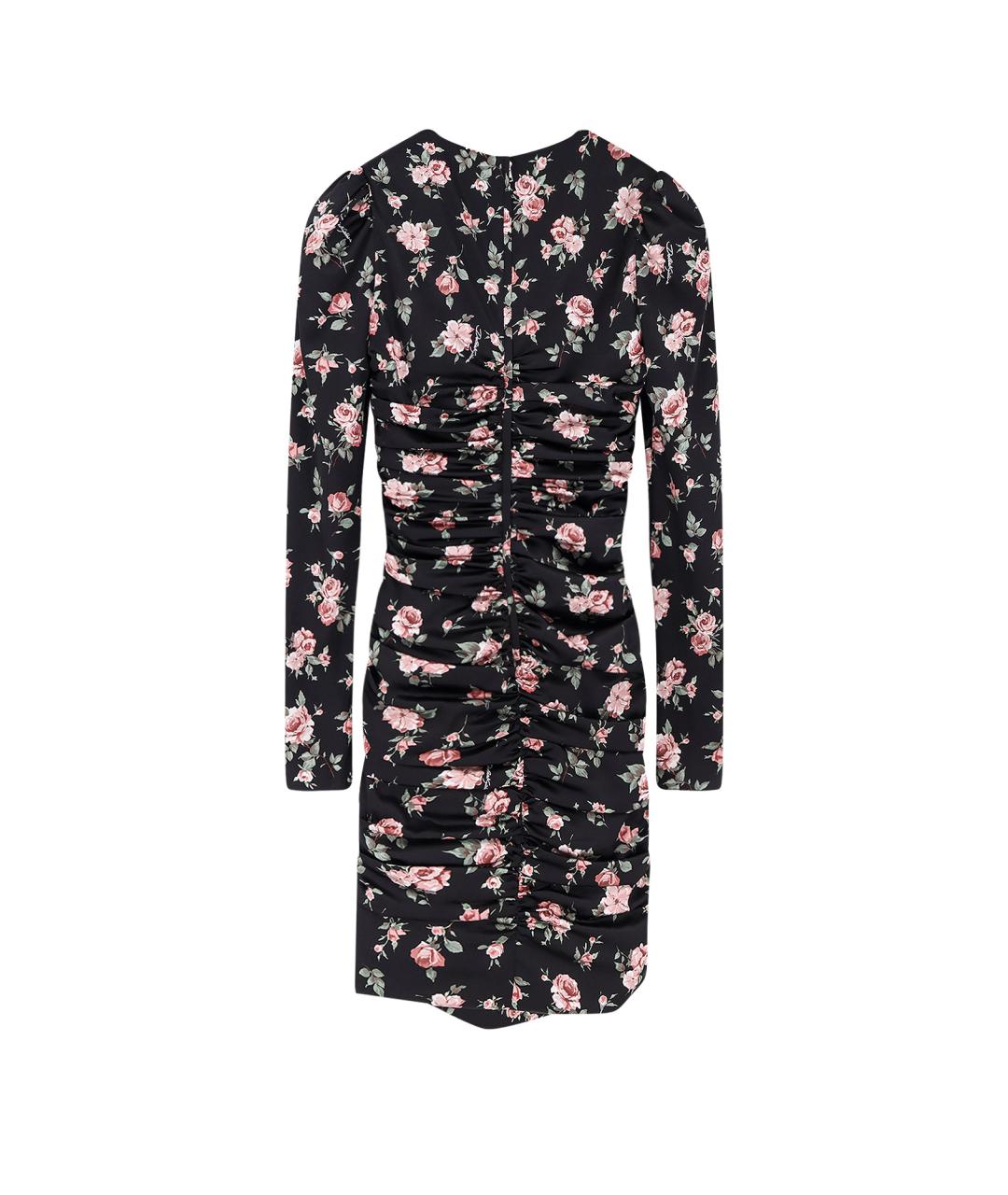 DOLCE&GABBANA Мульти шелковое повседневное платье, фото 2