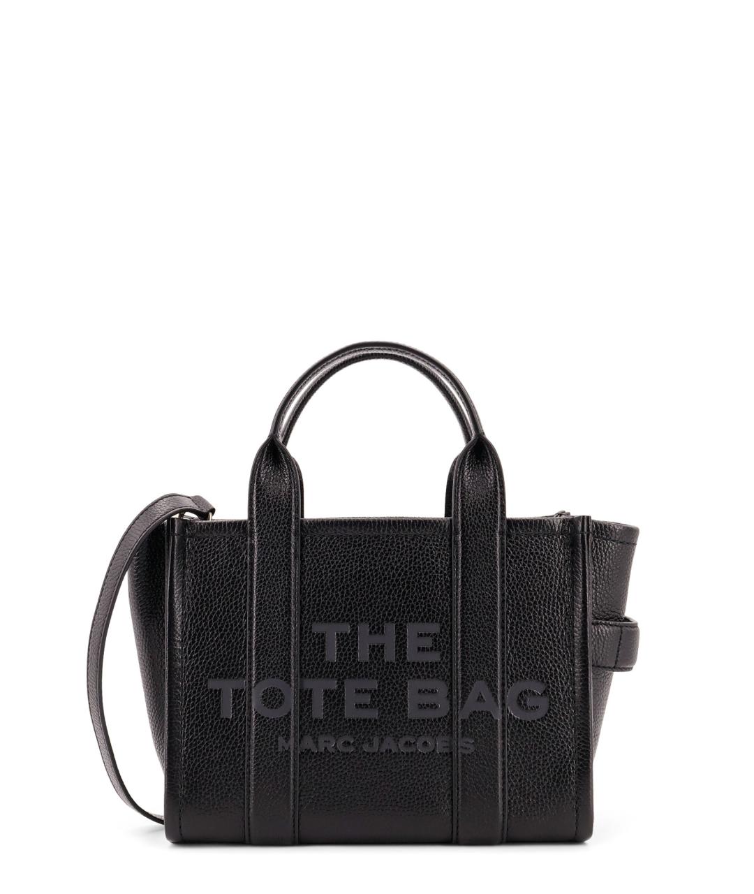 MARC JACOBS Черная кожаная сумка тоут, фото 1