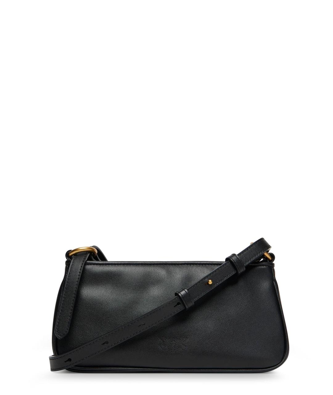 PINKO Черная кожаная сумка через плечо, фото 2