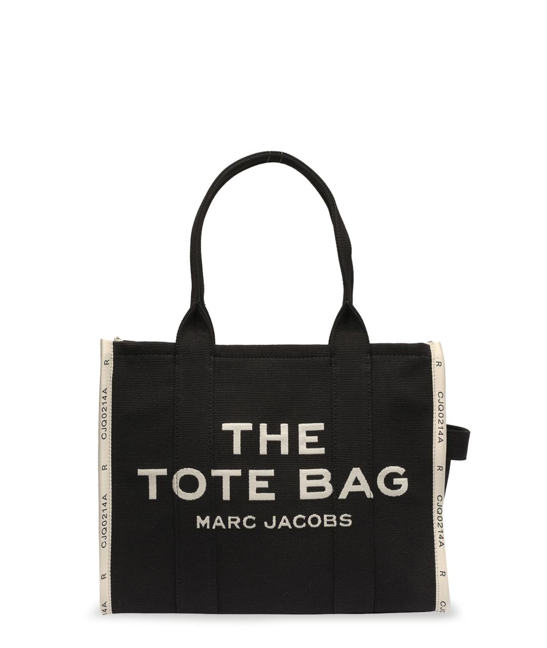 MARC JACOBS Черная тканевая сумка тоут, фото 1