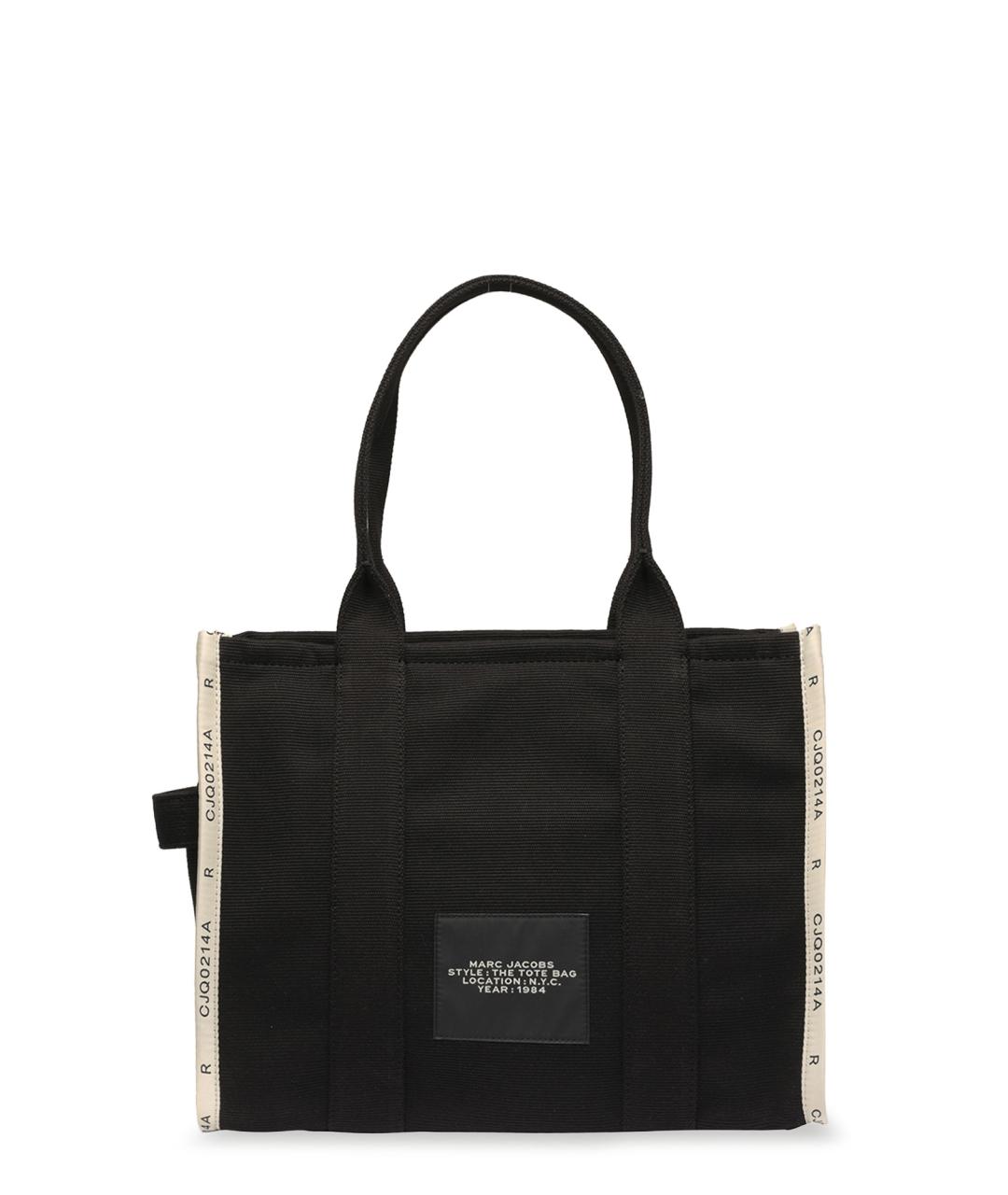MARC JACOBS Черная тканевая сумка тоут, фото 2