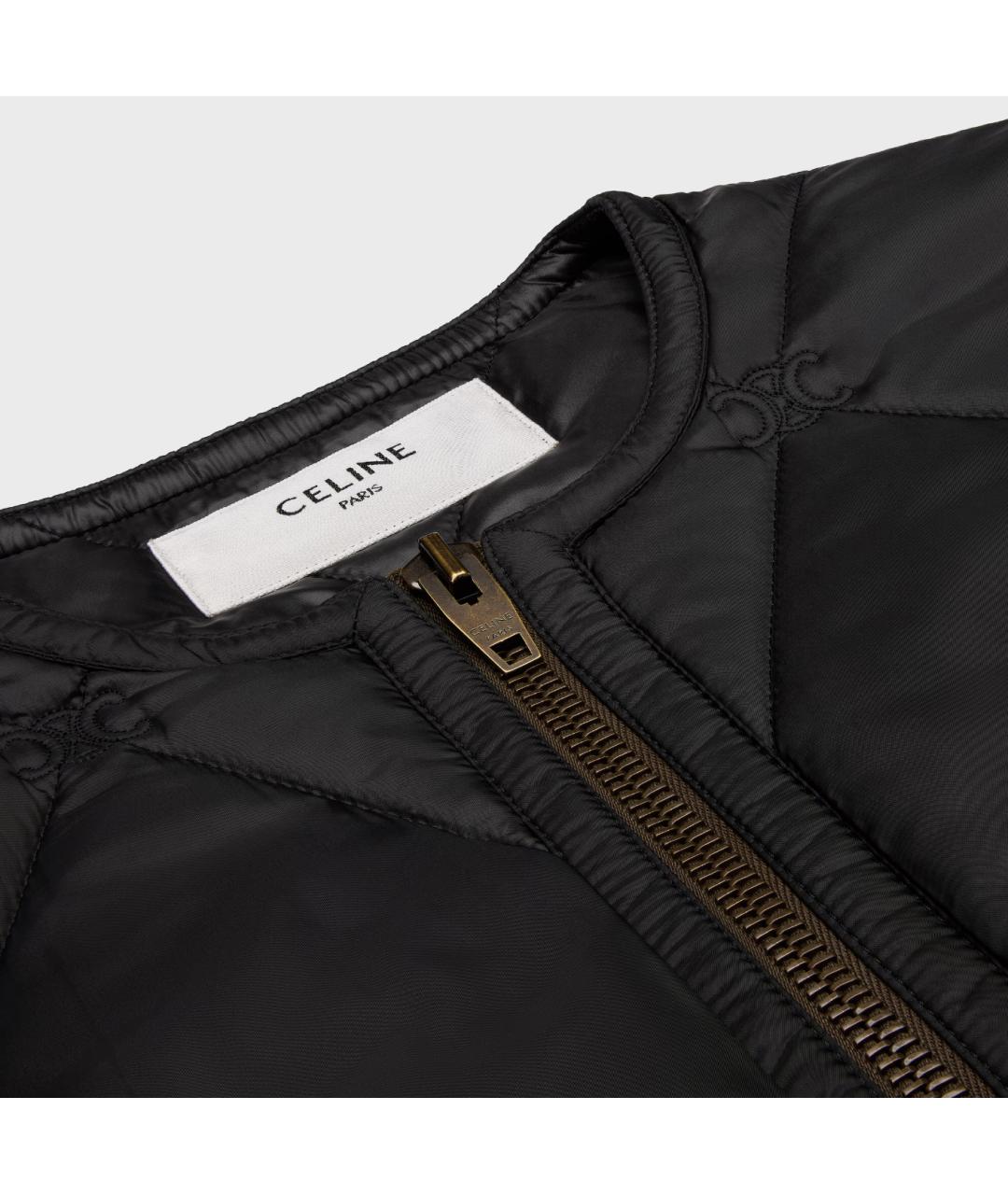 CELINE Черная полиэстеровая куртка, фото 3
