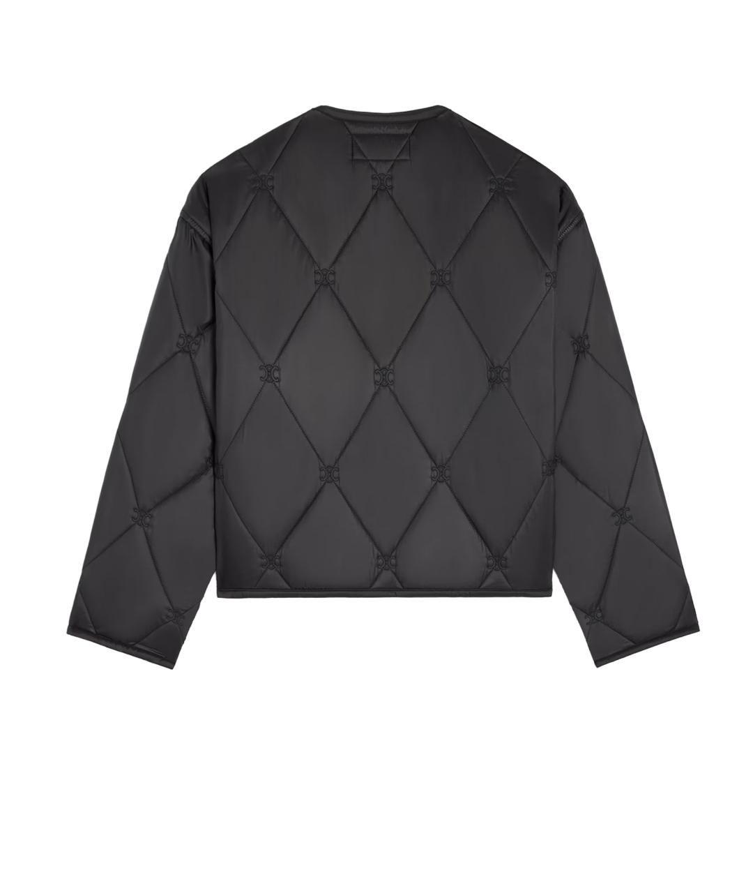 CELINE Черная полиэстеровая куртка, фото 2