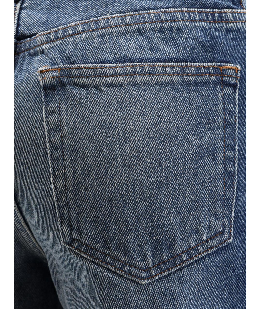 A.P.C. Синие хлопковые прямые джинсы, фото 3