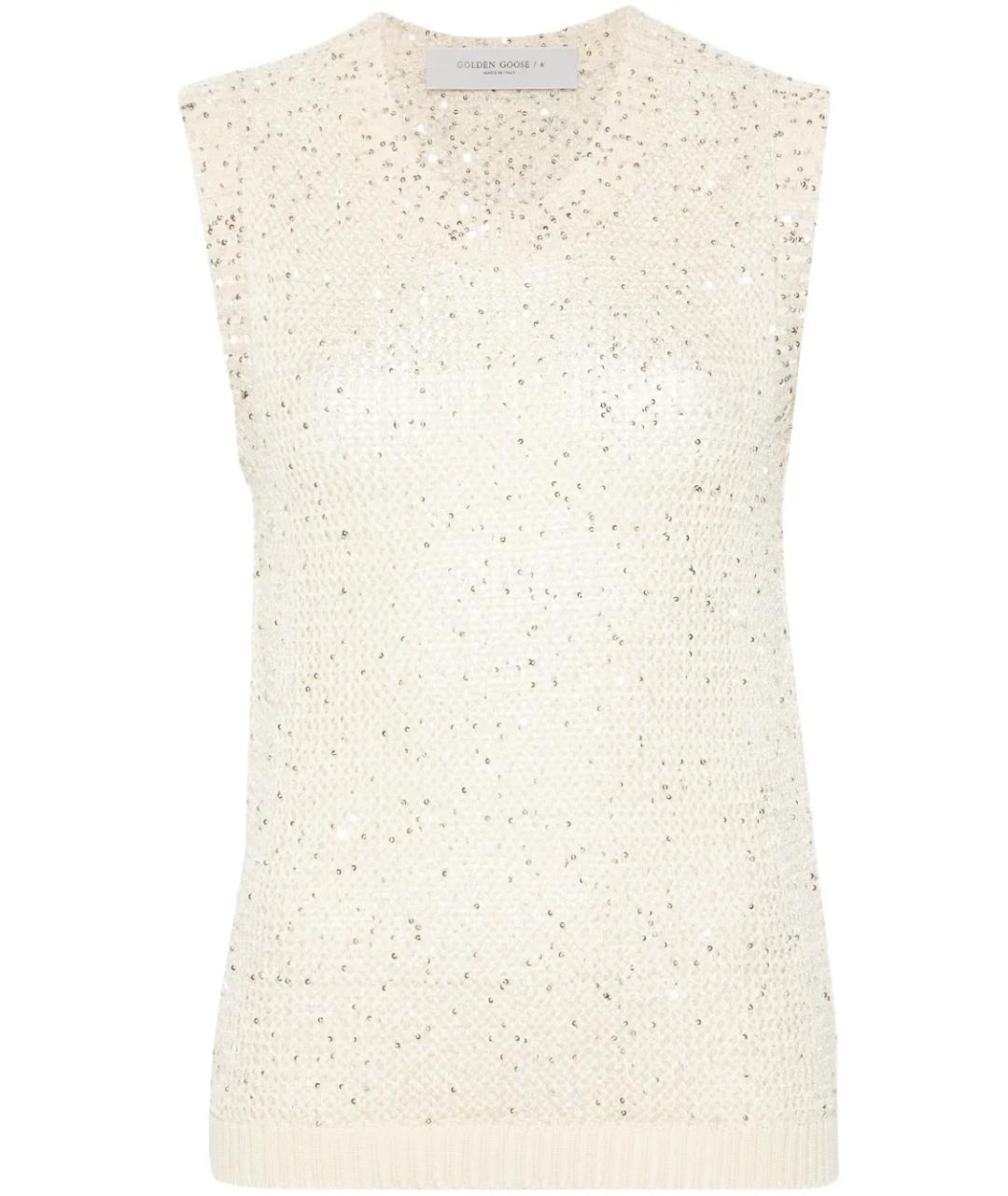 GOLDEN GOOSE DELUXE BRAND Белая полиамидовая жилетка, фото 1