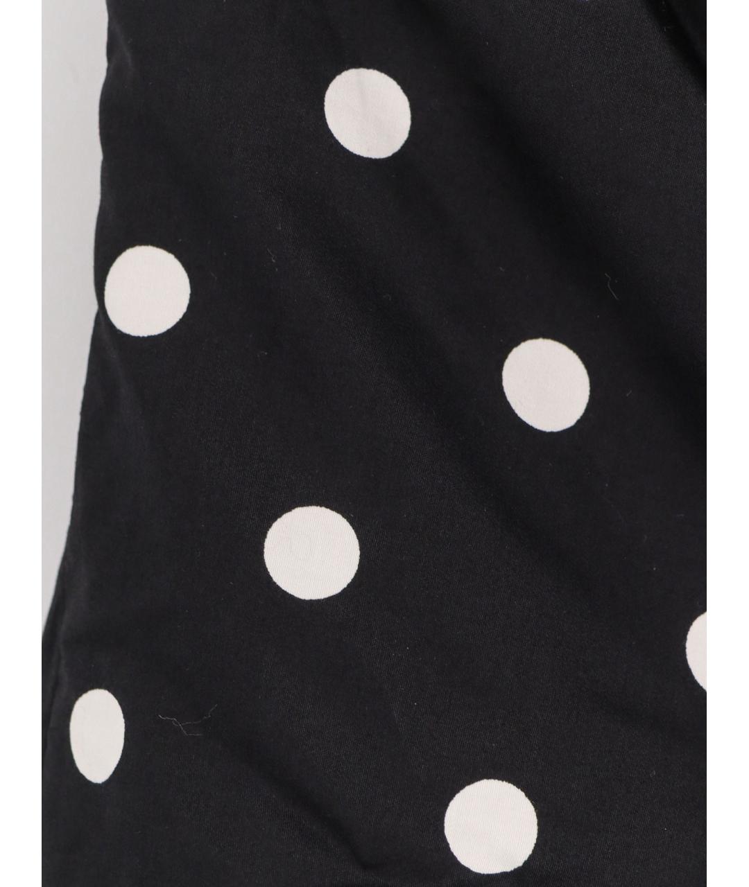 SELF-PORTRAIT Черное хлопковое повседневное платье, фото 3