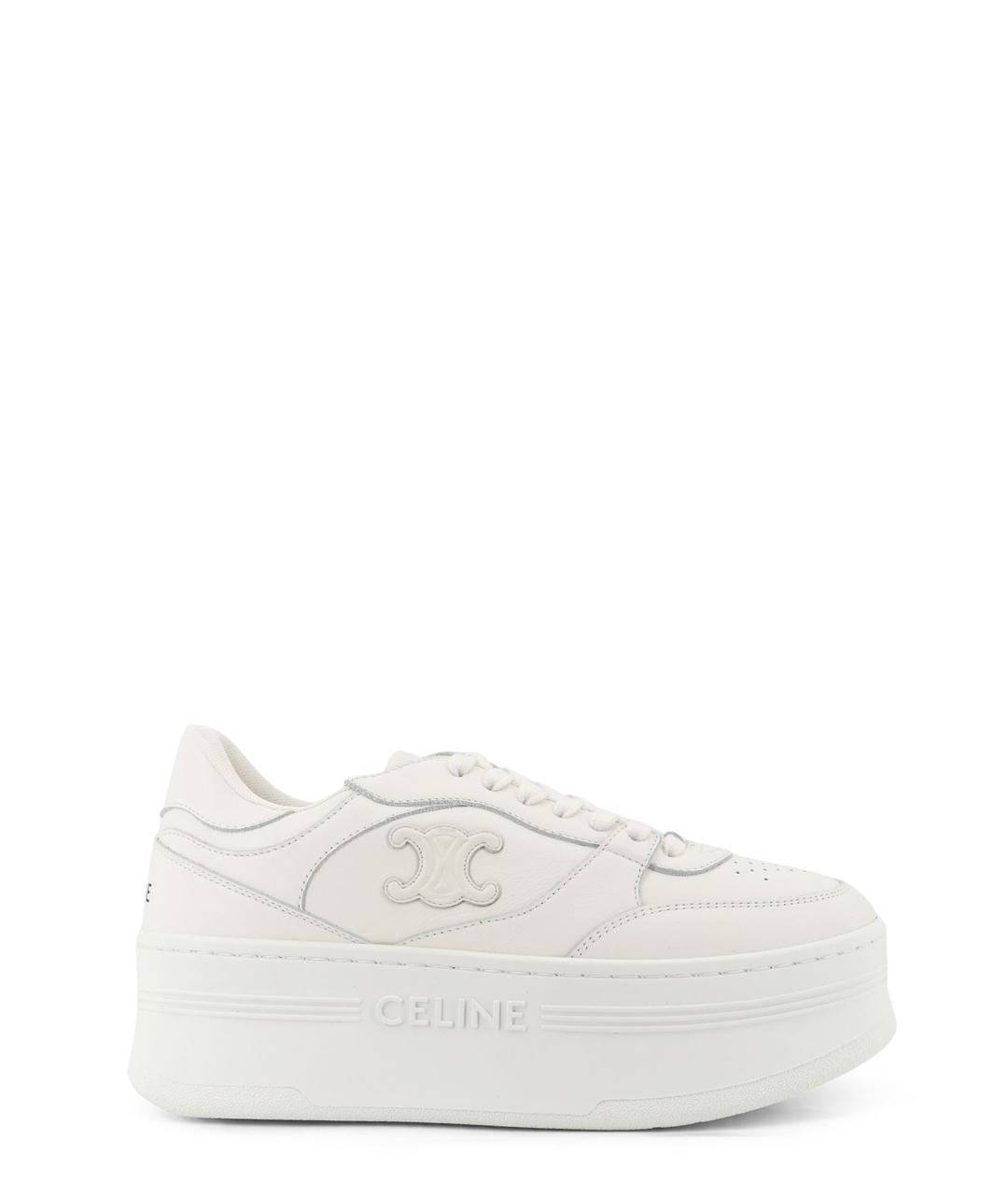 CELINE Белые кожаные кроссовки, фото 1