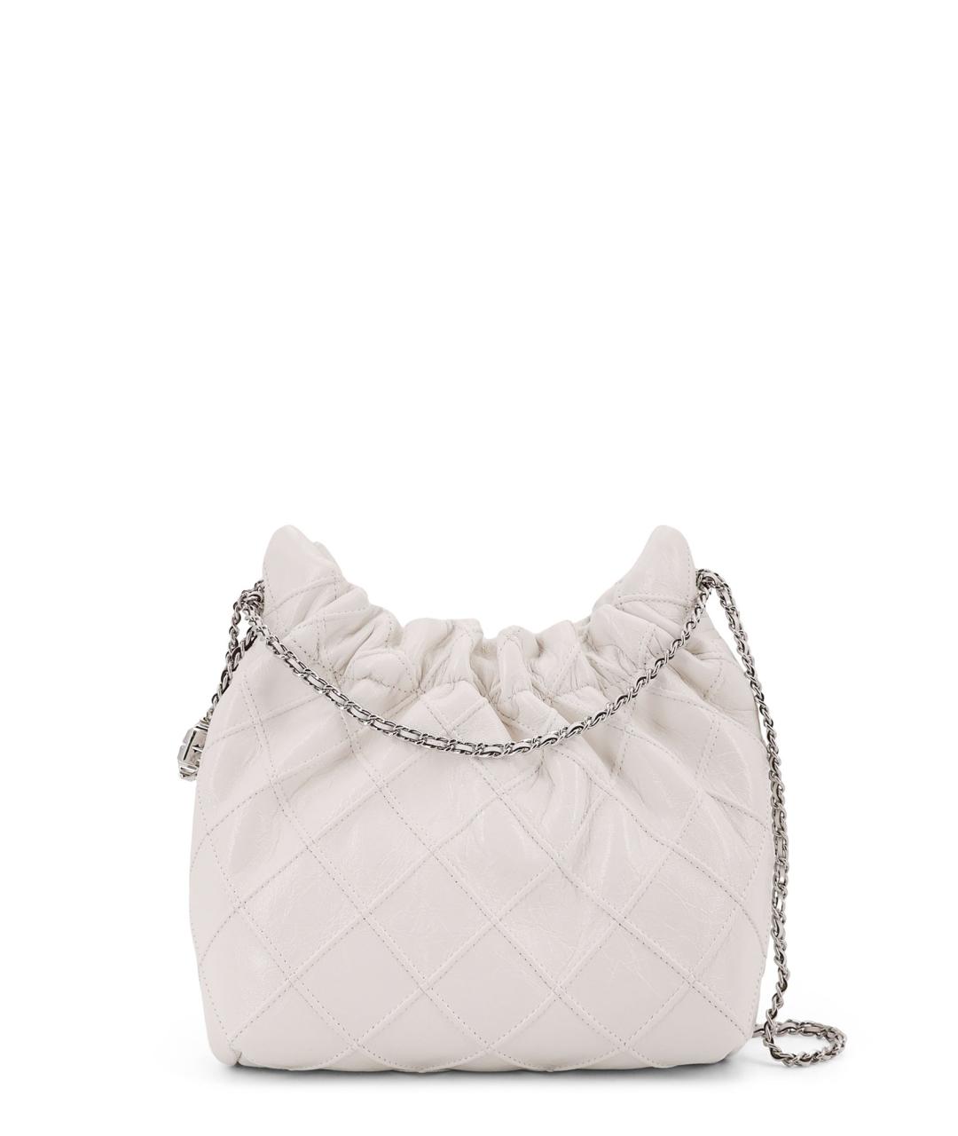 TORY BURCH Белая замшевая сумка тоут, фото 2