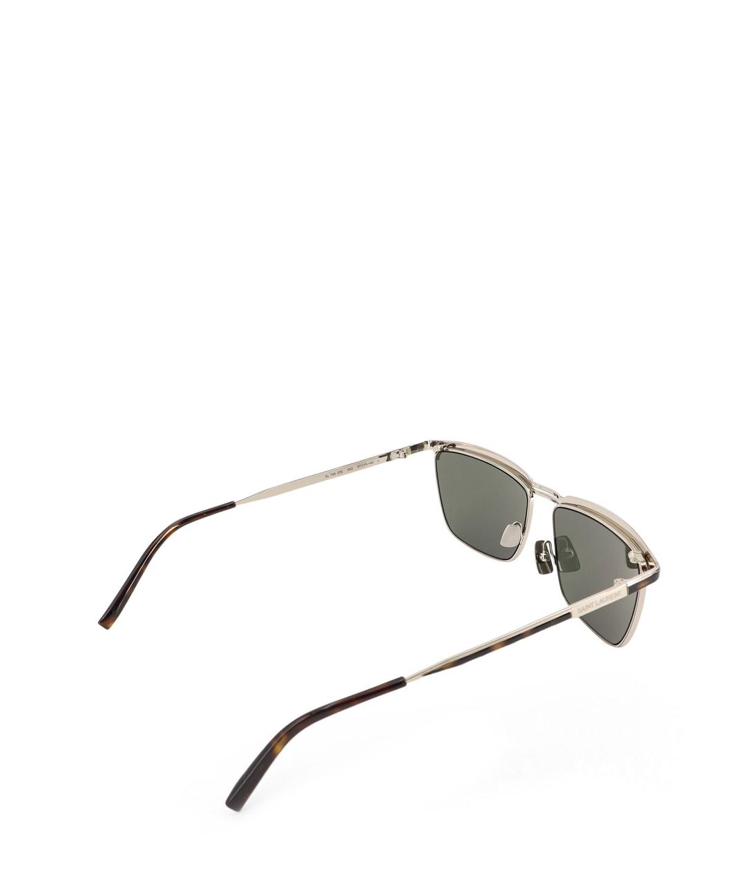 SAINT LAURENT Мульти металлические солнцезащитные очки, фото 3