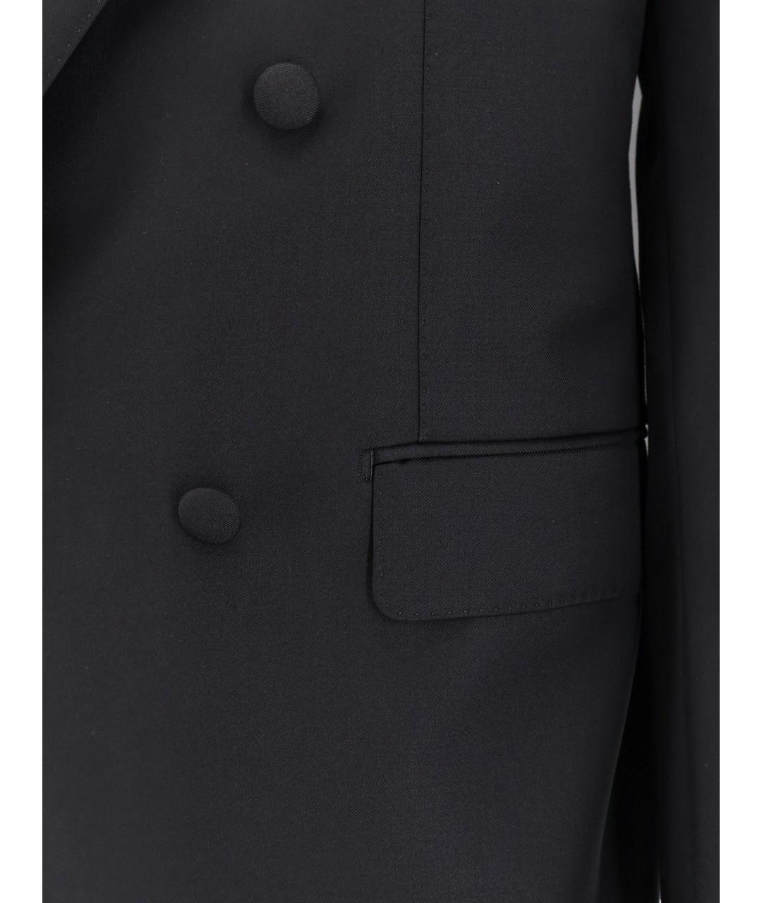 DOLCE&GABBANA Черный шерстяной пиджак, фото 3