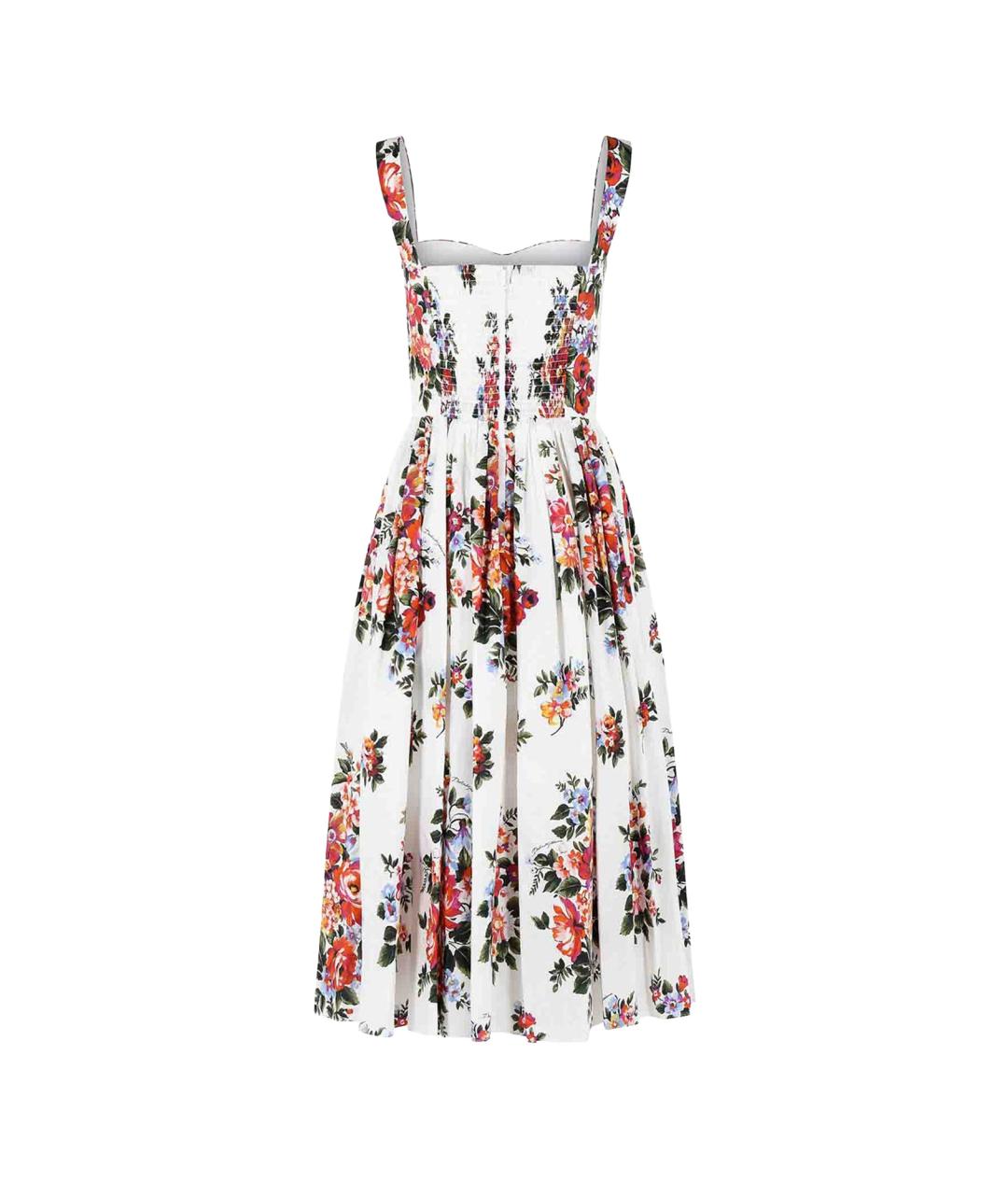 DOLCE&GABBANA Мульти хлопковое повседневное платье, фото 2