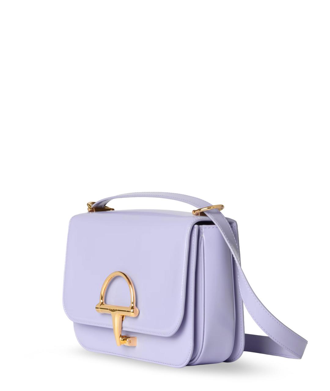 GUCCI Фиолетовая кожаная сумка через плечо, фото 3