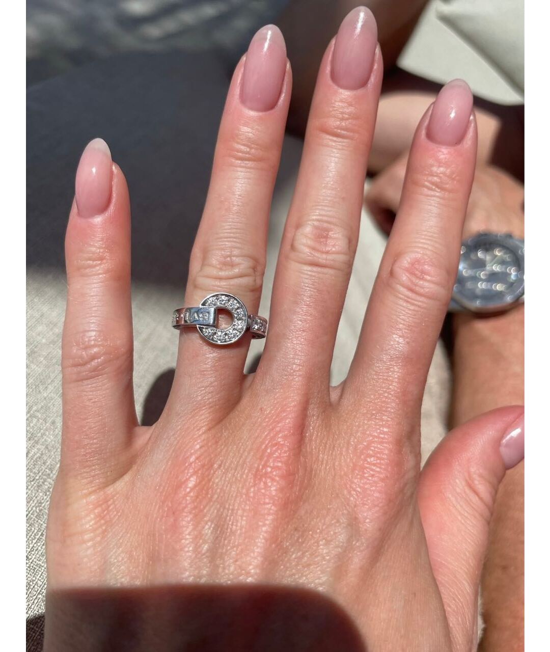 BVLGARI Белое кольцо из белого золота, фото 8