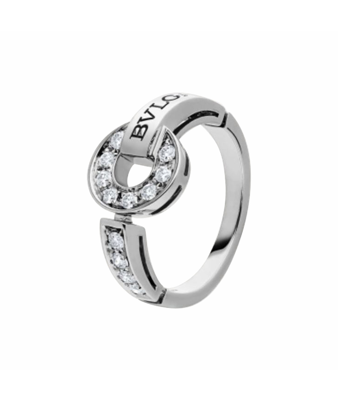 BVLGARI Белое кольцо из белого золота, фото 1