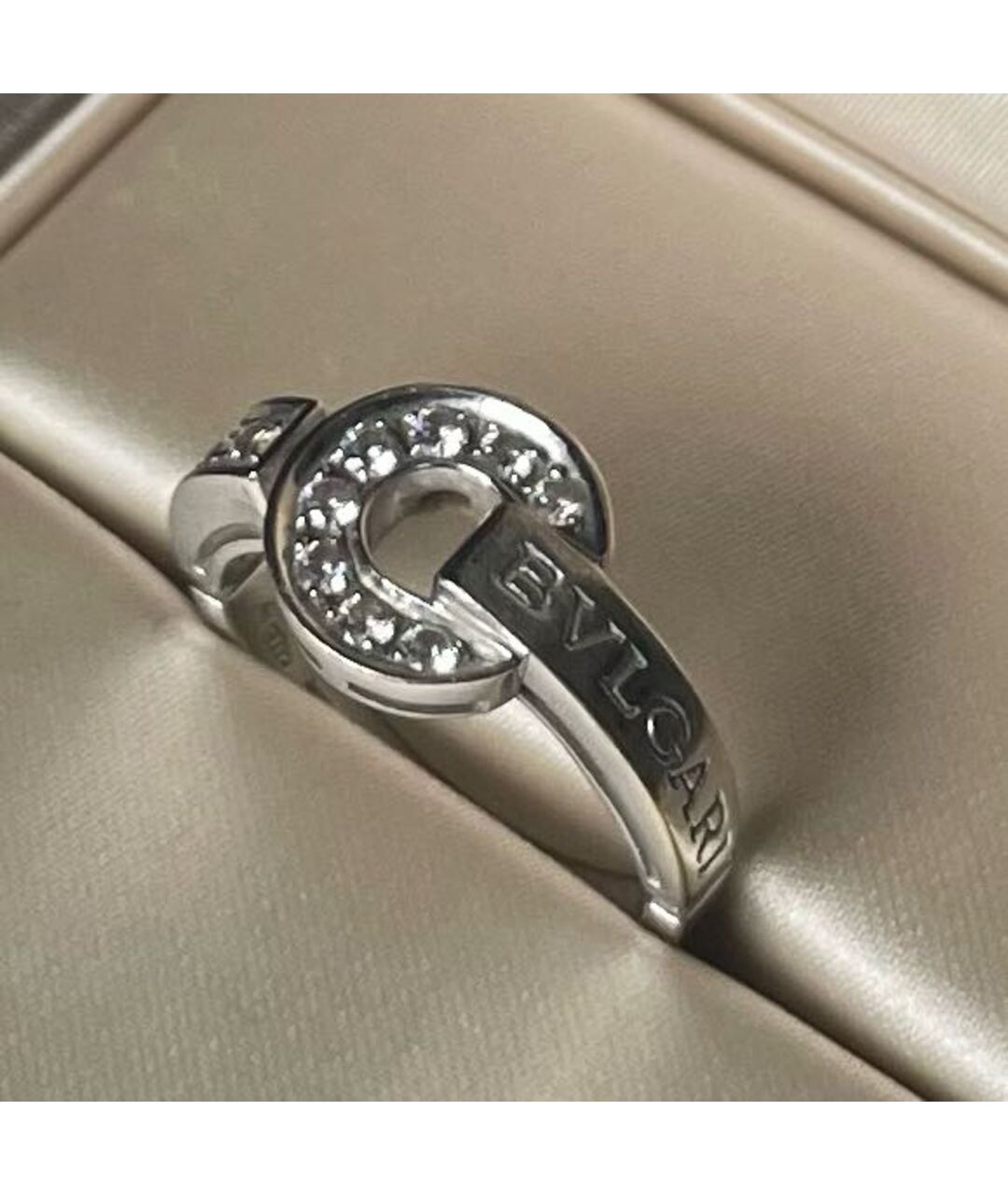 BVLGARI Белое кольцо из белого золота, фото 2