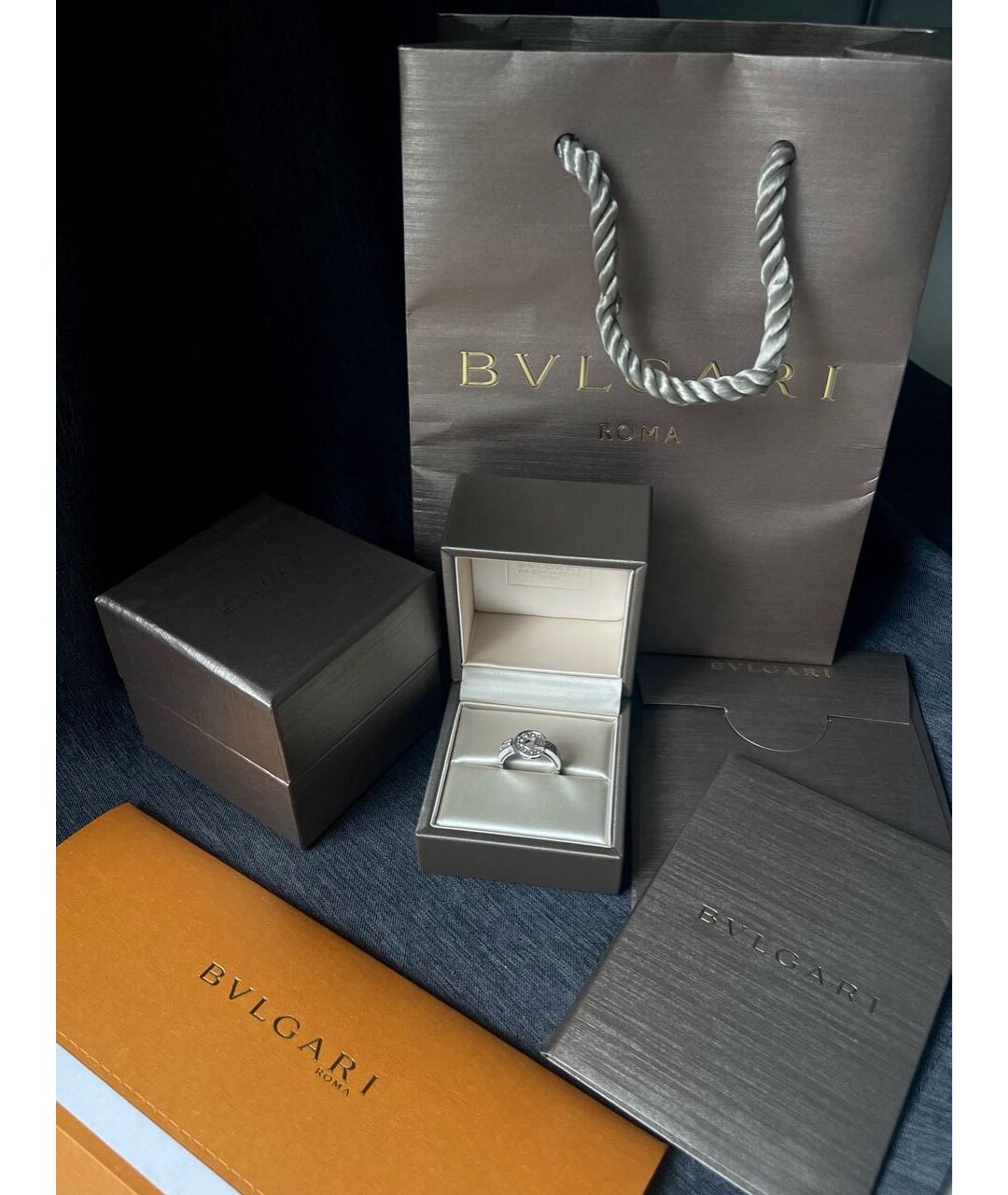 BVLGARI Белое кольцо из белого золота, фото 7