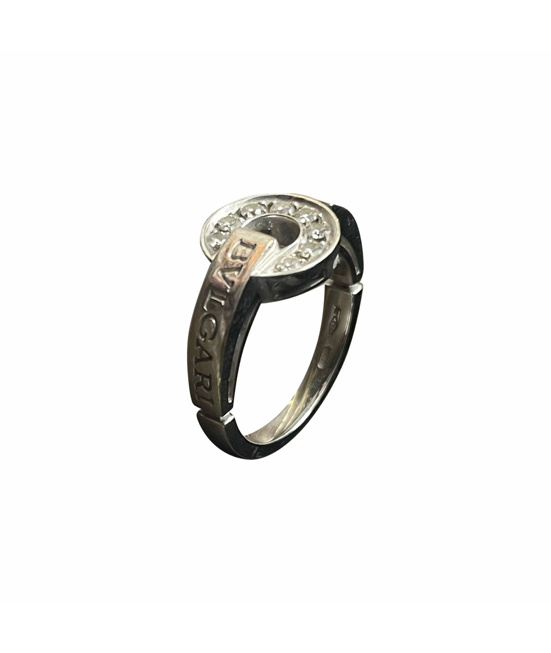 BVLGARI Белое кольцо из белого золота, фото 10