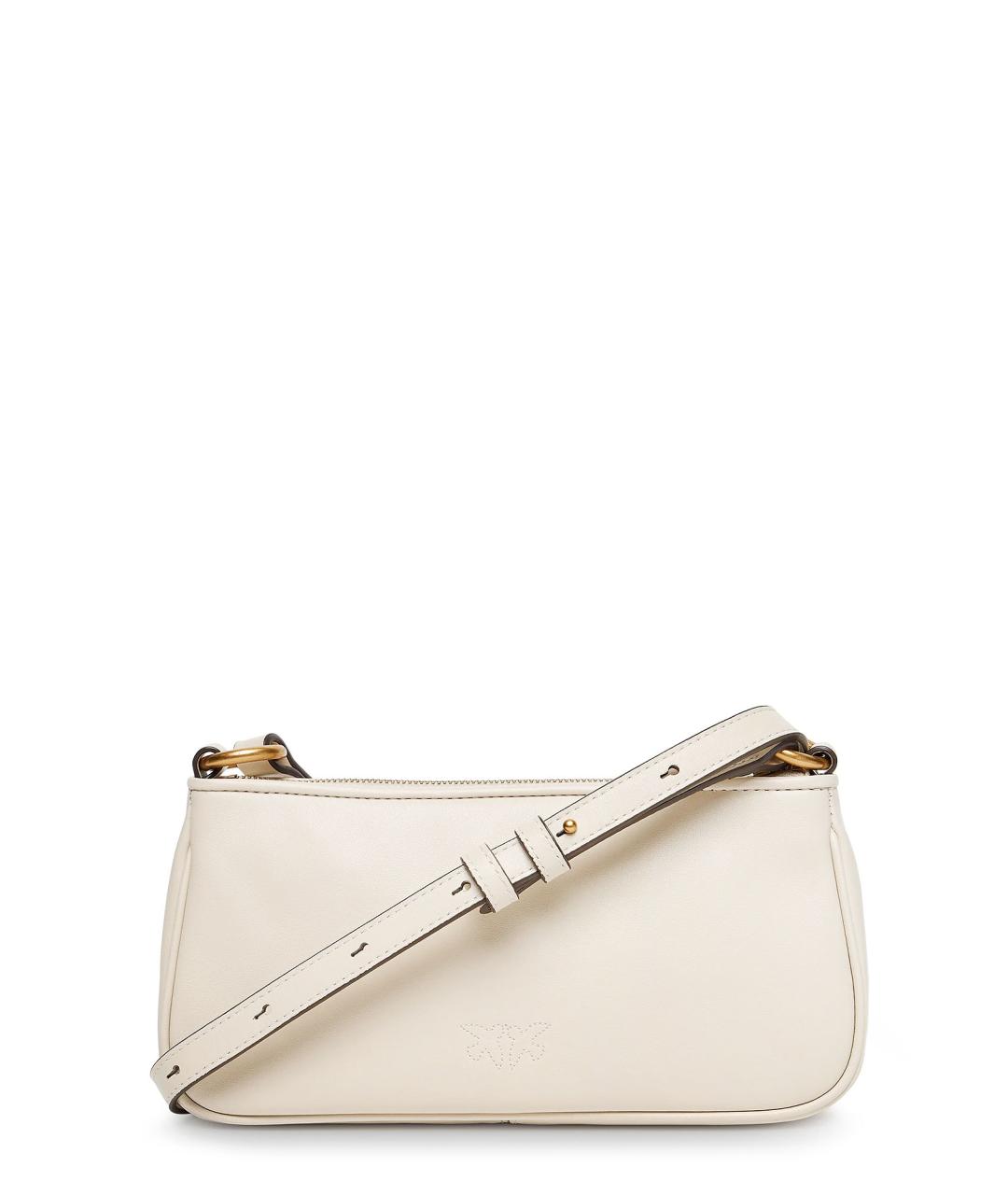 PINKO Белая кожаная сумка через плечо, фото 2