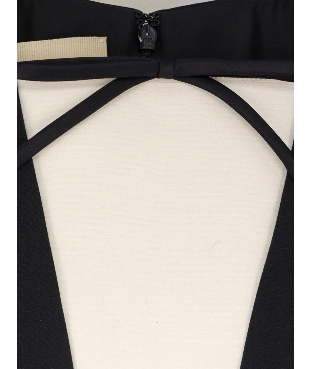 VALENTINO Черное шерстяное повседневное платье, фото 3