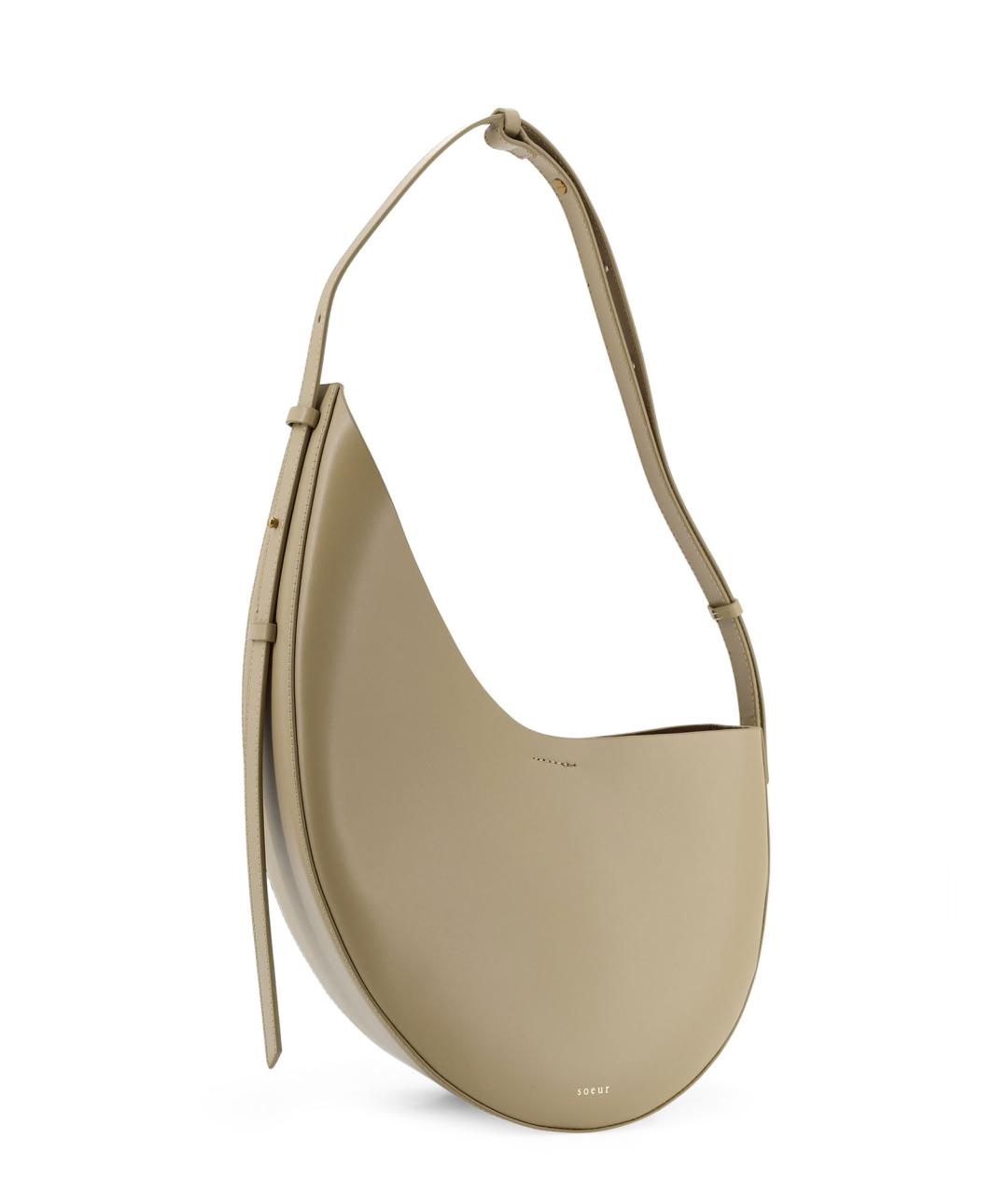 SOEUR Бежевая сумка с короткими ручками, фото 3