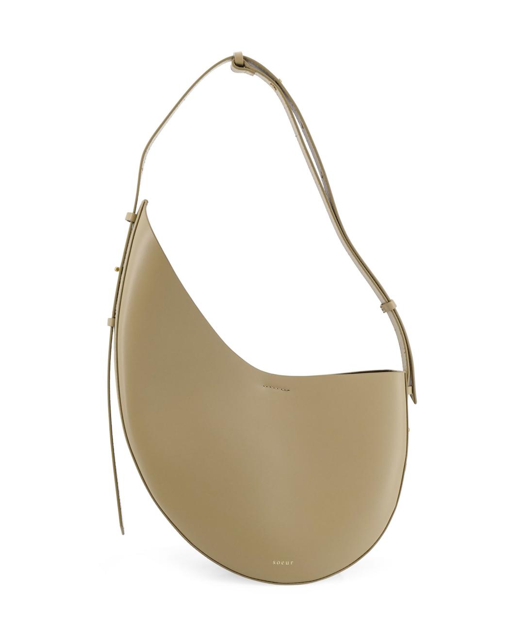 SOEUR Бежевая сумка с короткими ручками, фото 1