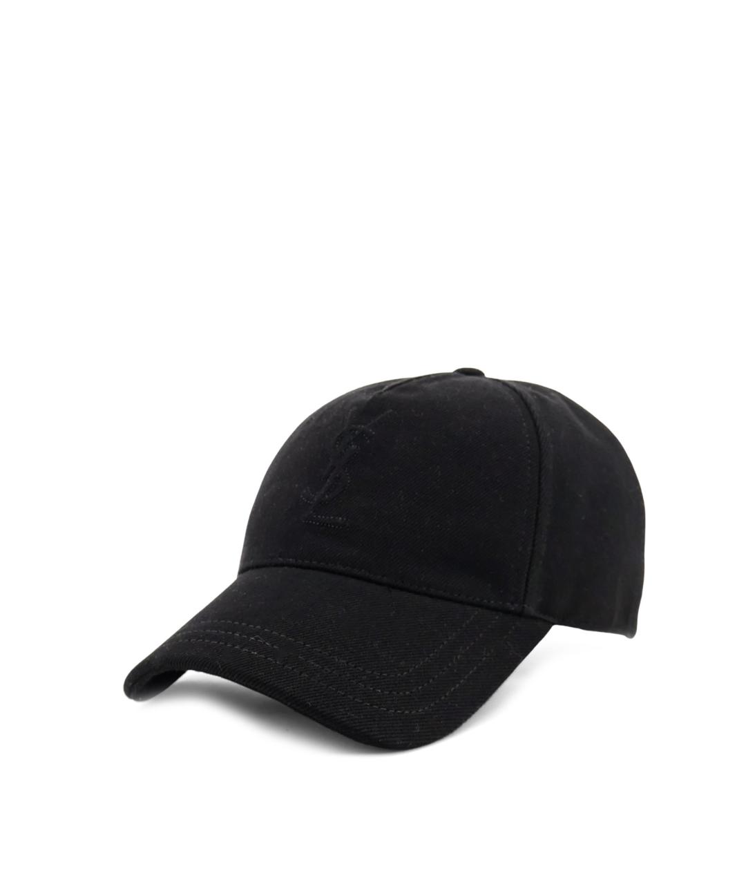 SAINT LAURENT Черная хлопковая кепка/бейсболка, фото 2