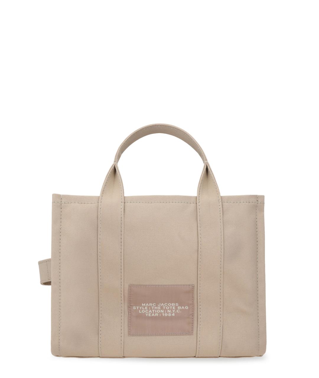 MARC JACOBS Бежевая тканевая сумка тоут, фото 2