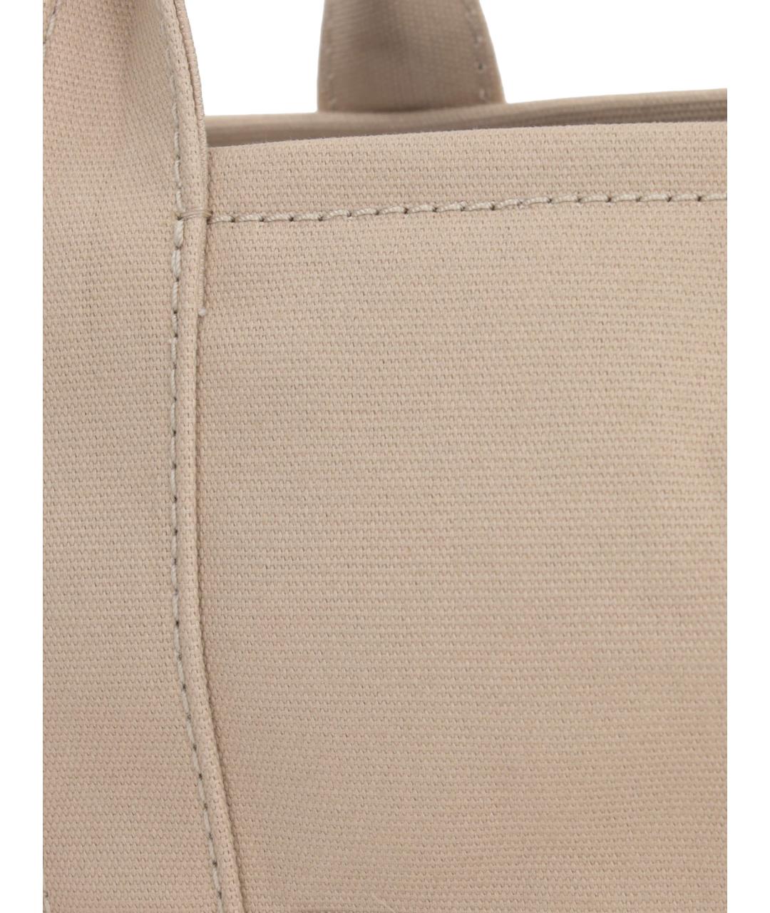 MARC JACOBS Бежевая тканевая сумка тоут, фото 4
